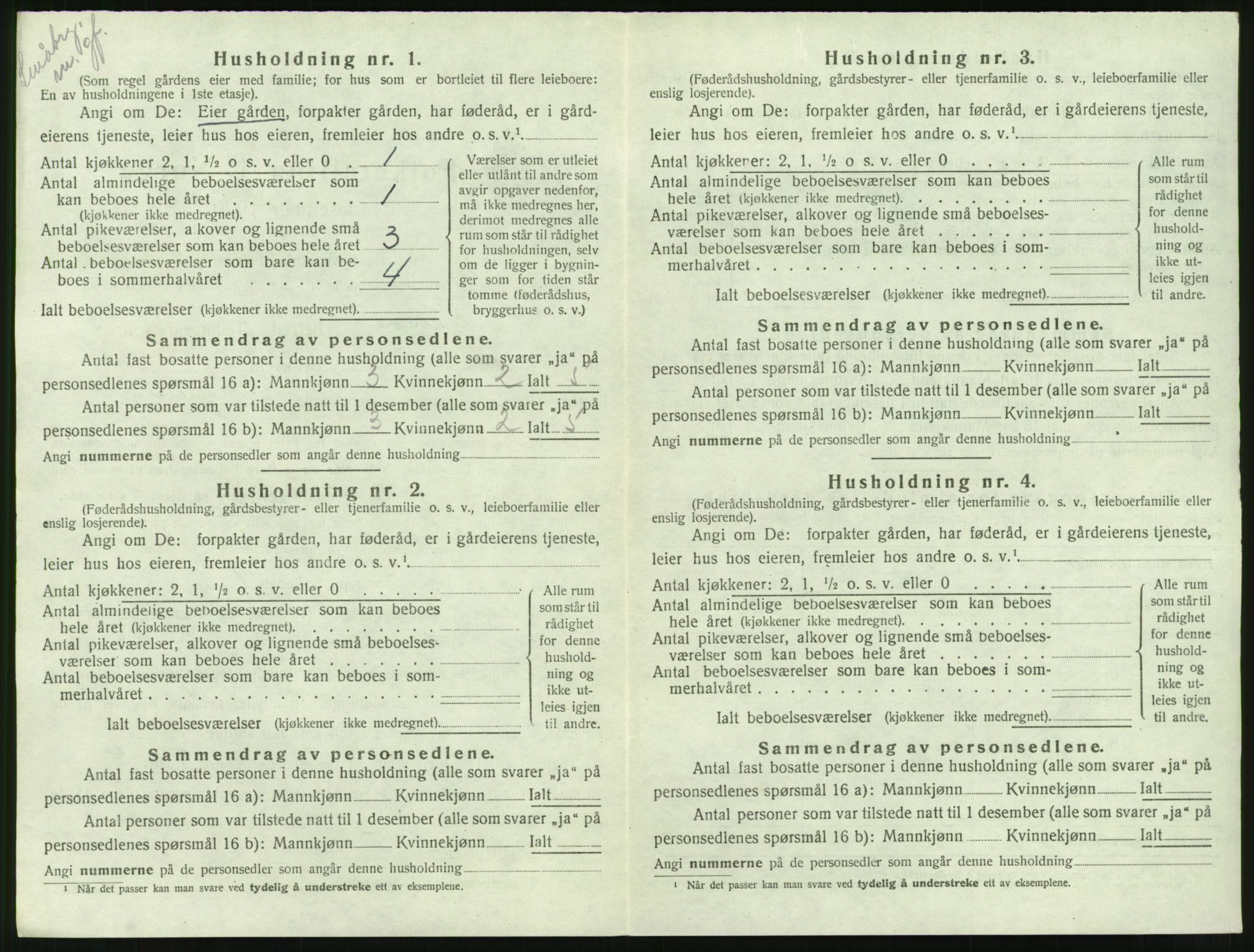 SAT, 1920 census for Halsa, 1920, p. 149