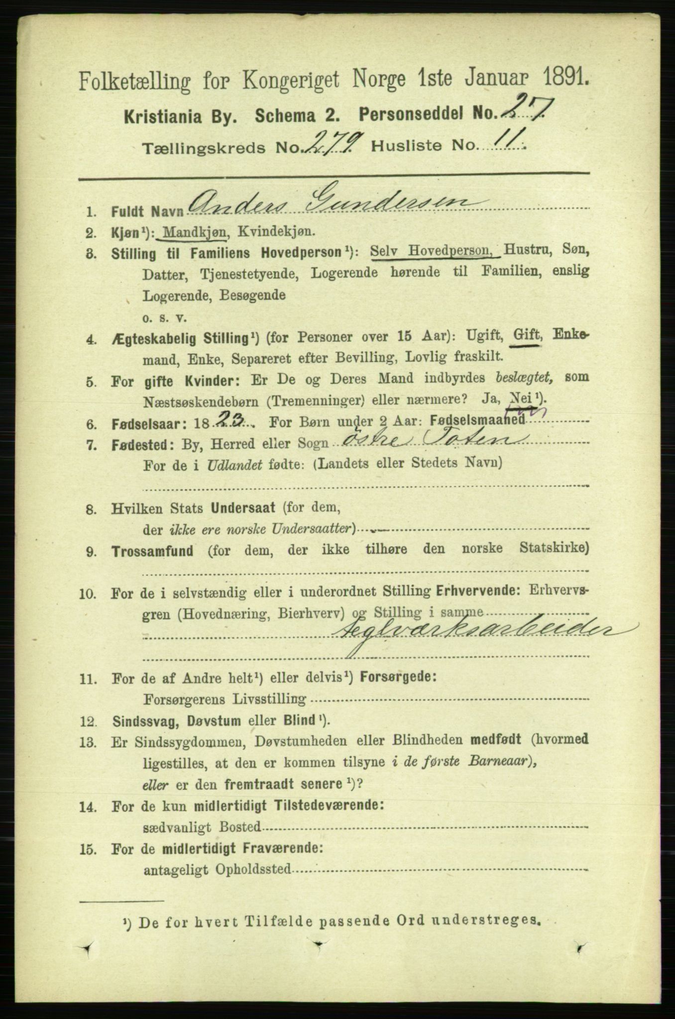 RA, 1891 census for 0301 Kristiania, 1891, p. 169572