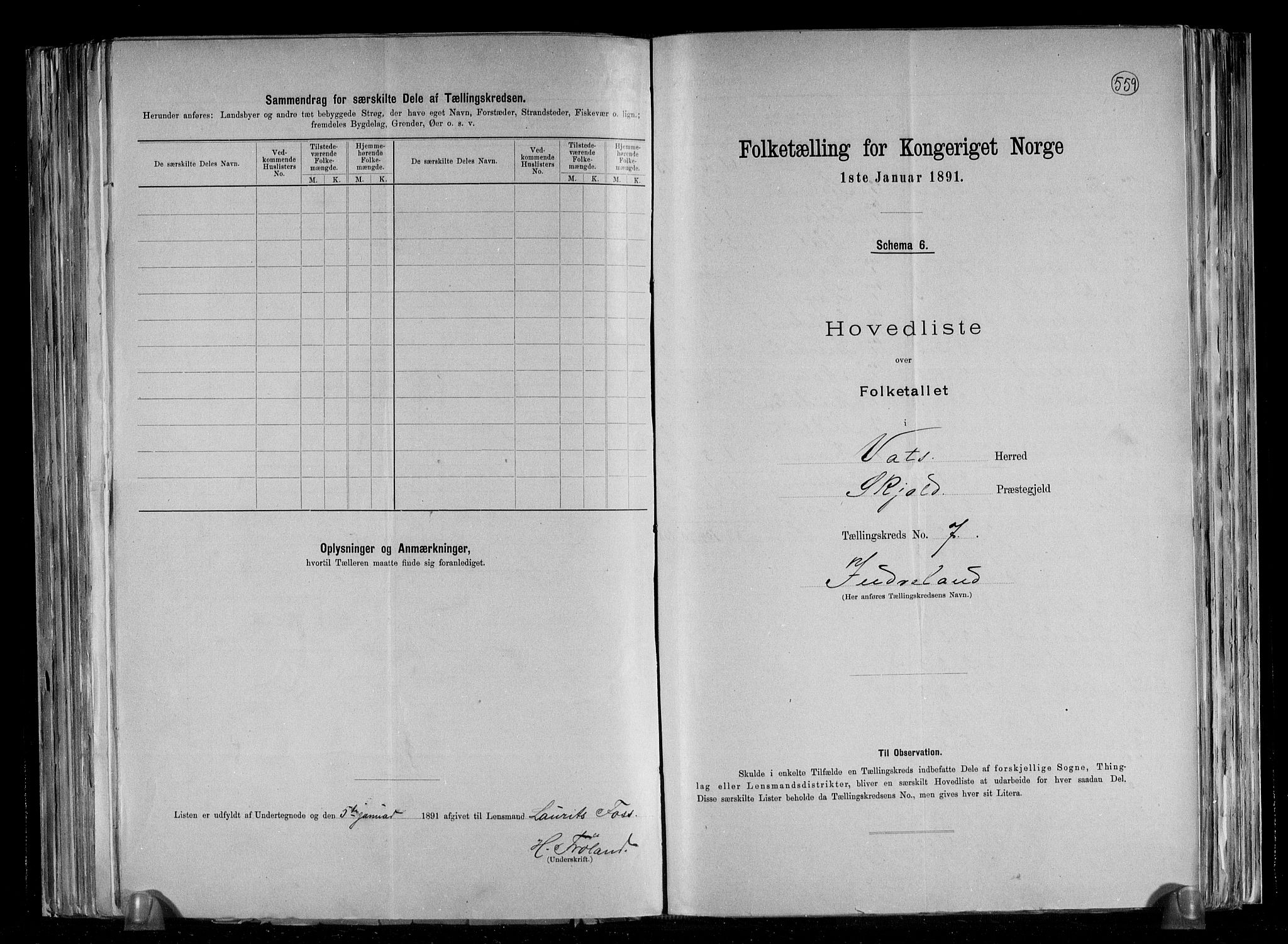 RA, 1891 census for 1155 Vats, 1891, p. 17