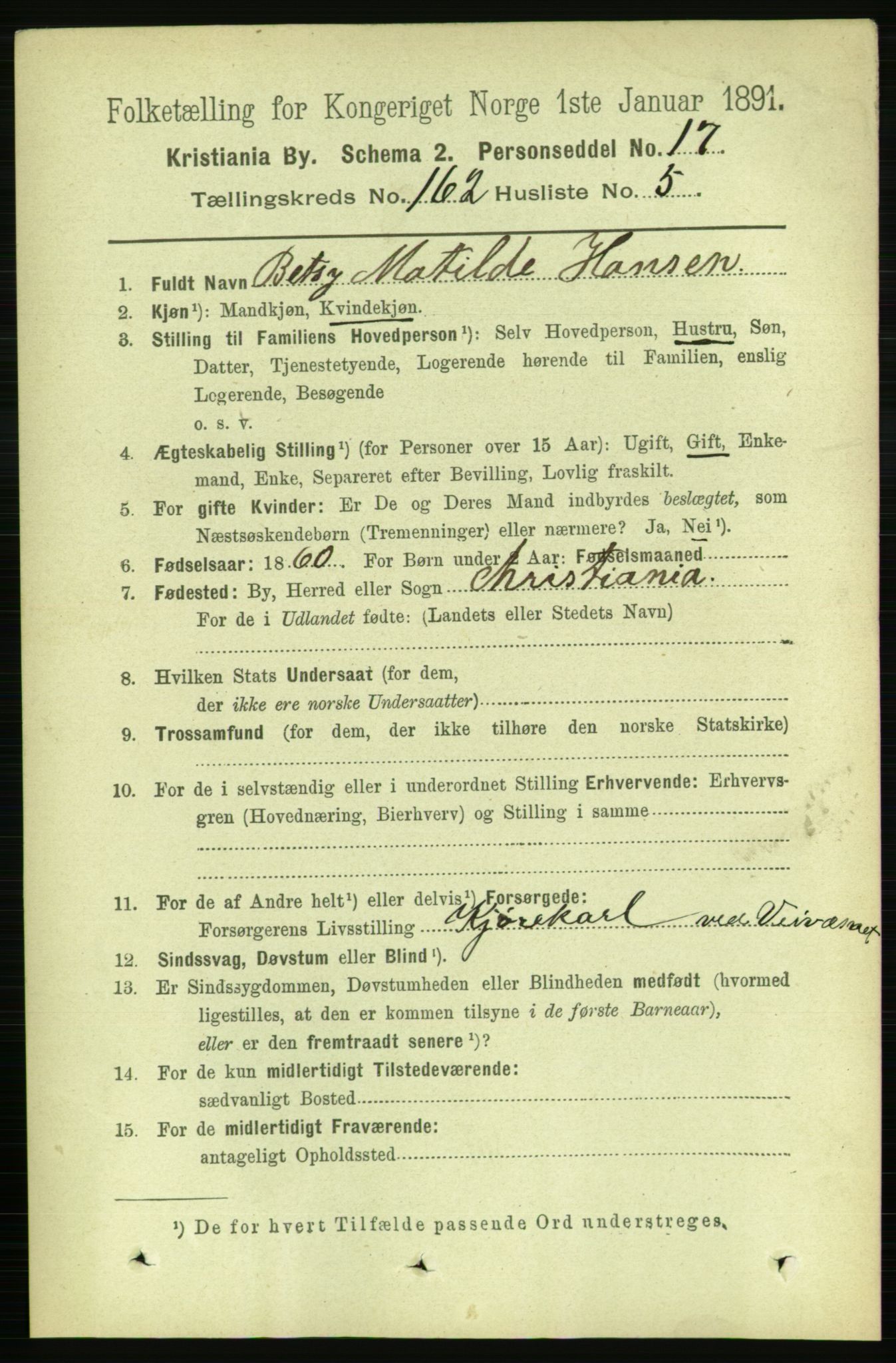 RA, 1891 census for 0301 Kristiania, 1891, p. 92827