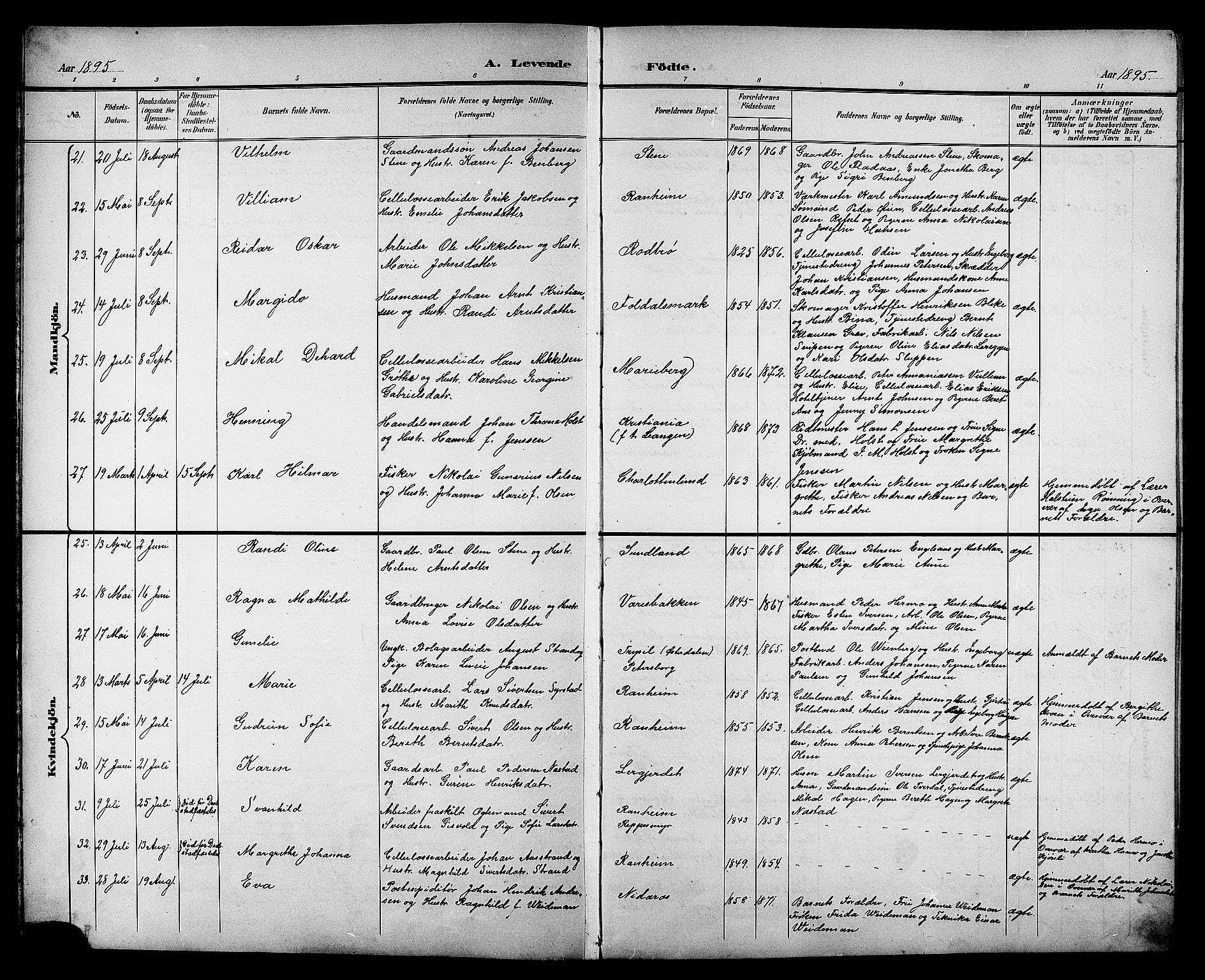 Ministerialprotokoller, klokkerbøker og fødselsregistre - Sør-Trøndelag, AV/SAT-A-1456/606/L0313: Parish register (copy) no. 606C09, 1895-1910