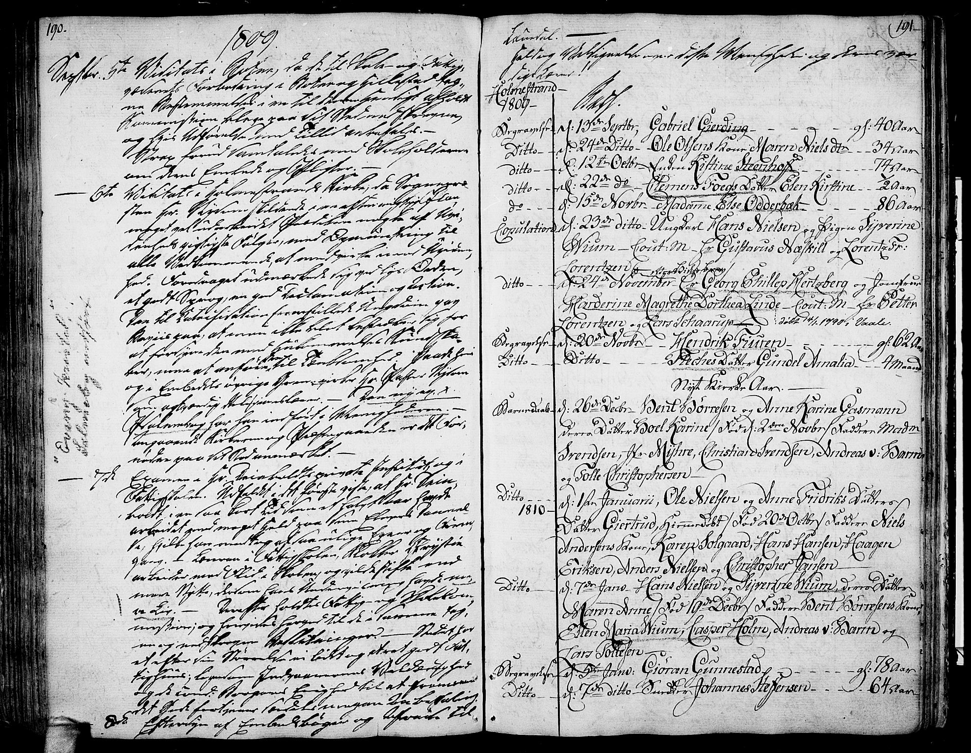 Botne kirkebøker, AV/SAKO-A-340/F/Fa/L0003: Parish register (official) no. I 3 /2, 1799-1819, p. 190-191