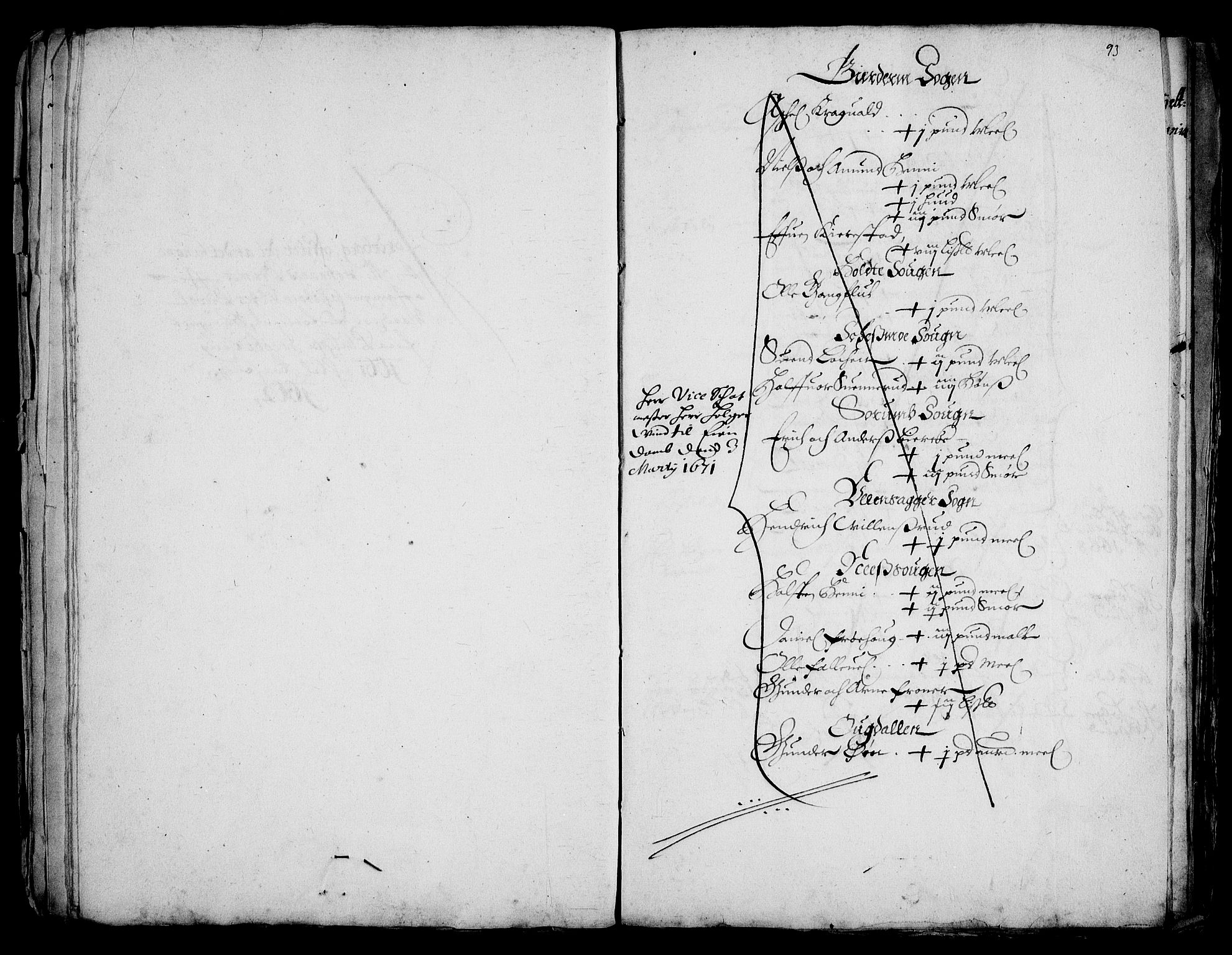 Rentekammeret inntil 1814, Realistisk ordnet avdeling, AV/RA-EA-4070/Fc/Fca/L0001/0003: [Ca I]  Akershus stift / Kristiania kapitels jordebok, 1662, p. 92-93