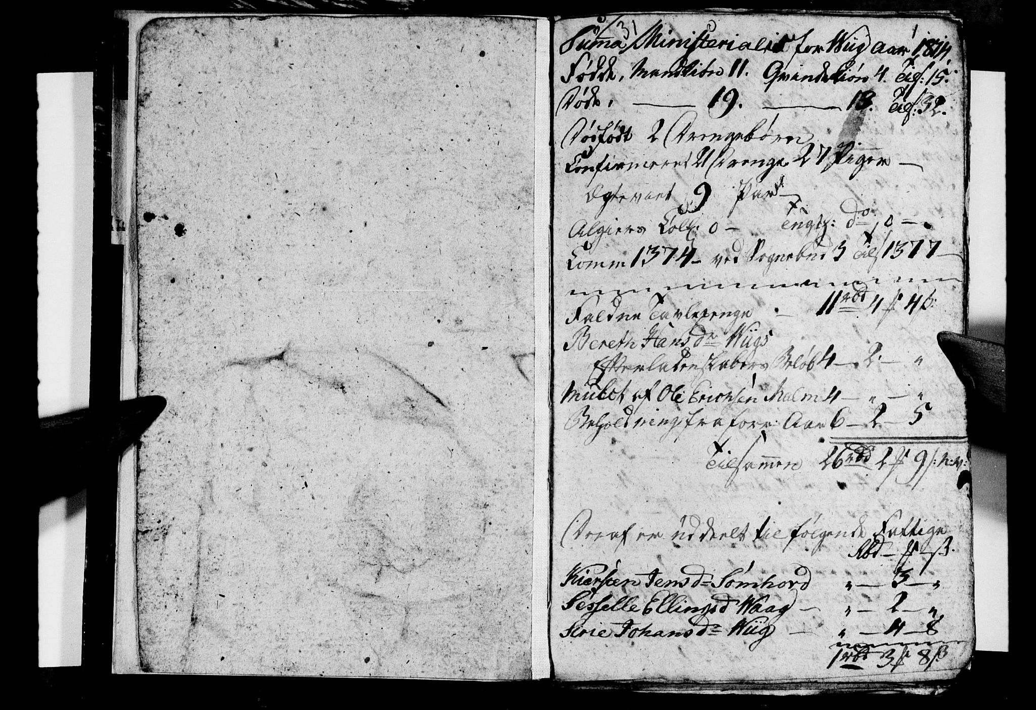 Ministerialprotokoller, klokkerbøker og fødselsregistre - Nordland, SAT/A-1459/812/L0185: Parish register (copy) no. 812C03, 1815-1837, p. 1