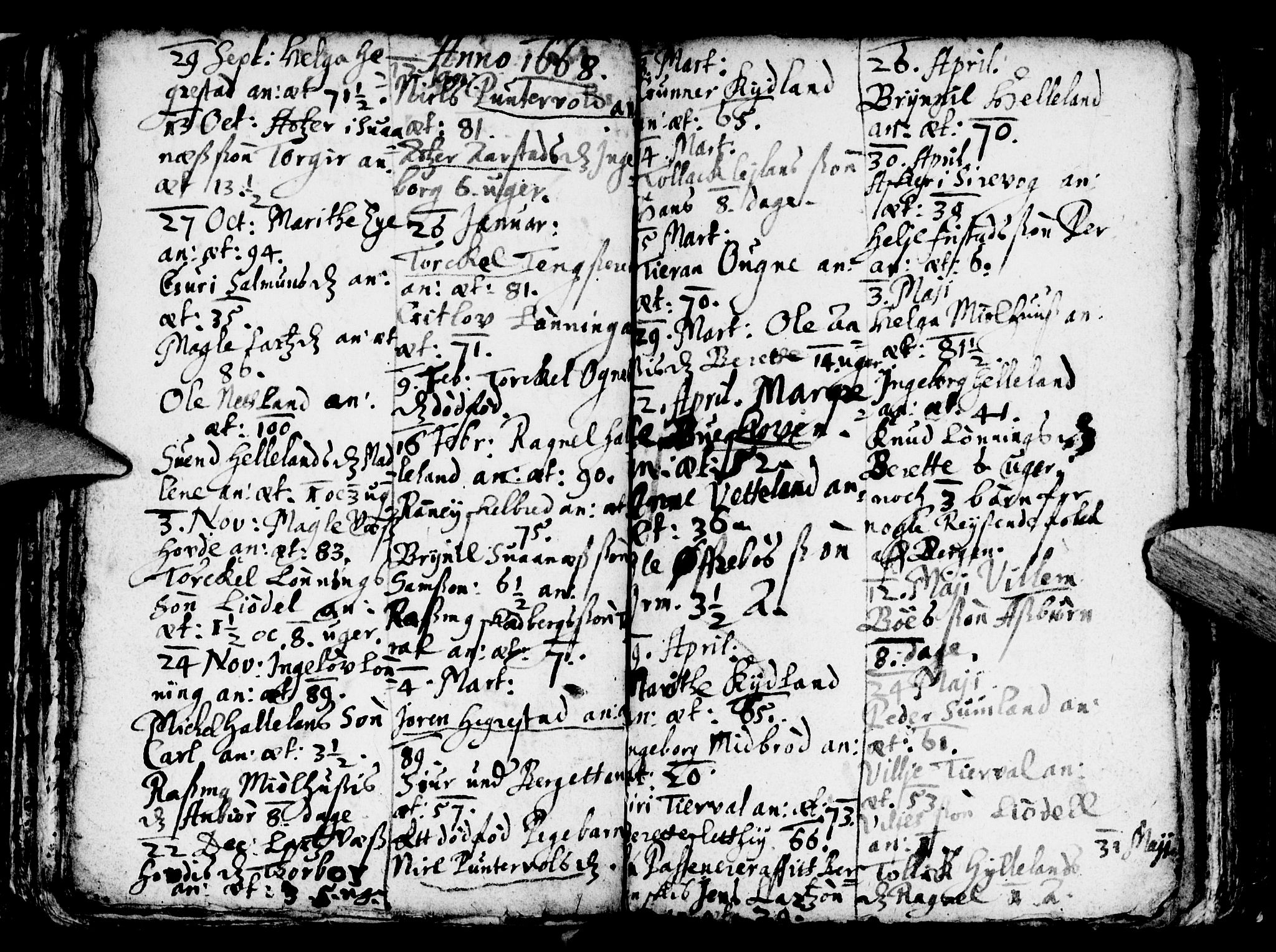 Eigersund sokneprestkontor, AV/SAST-A-101807/S08/L0001: Parish register (official) no. A 1, 1664-1717