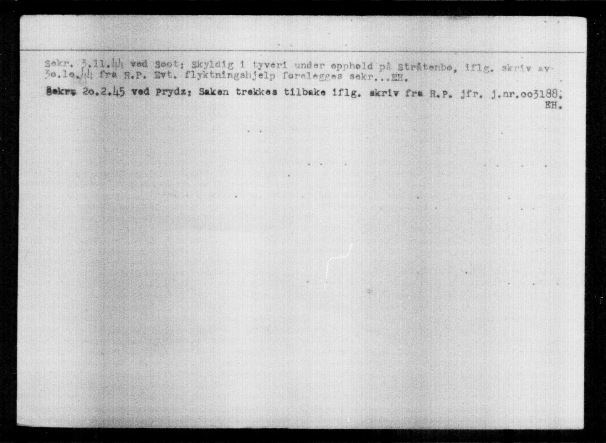 Utenriksstasjonene, Legasjonen i Stockholm, Flyktningkontoret, AV/RA-S-6753/V/Va/L0013: Kjesäterkartoteket, flyktninger med registreringsnr. 31500-34731, 1940-1945, p. 2225