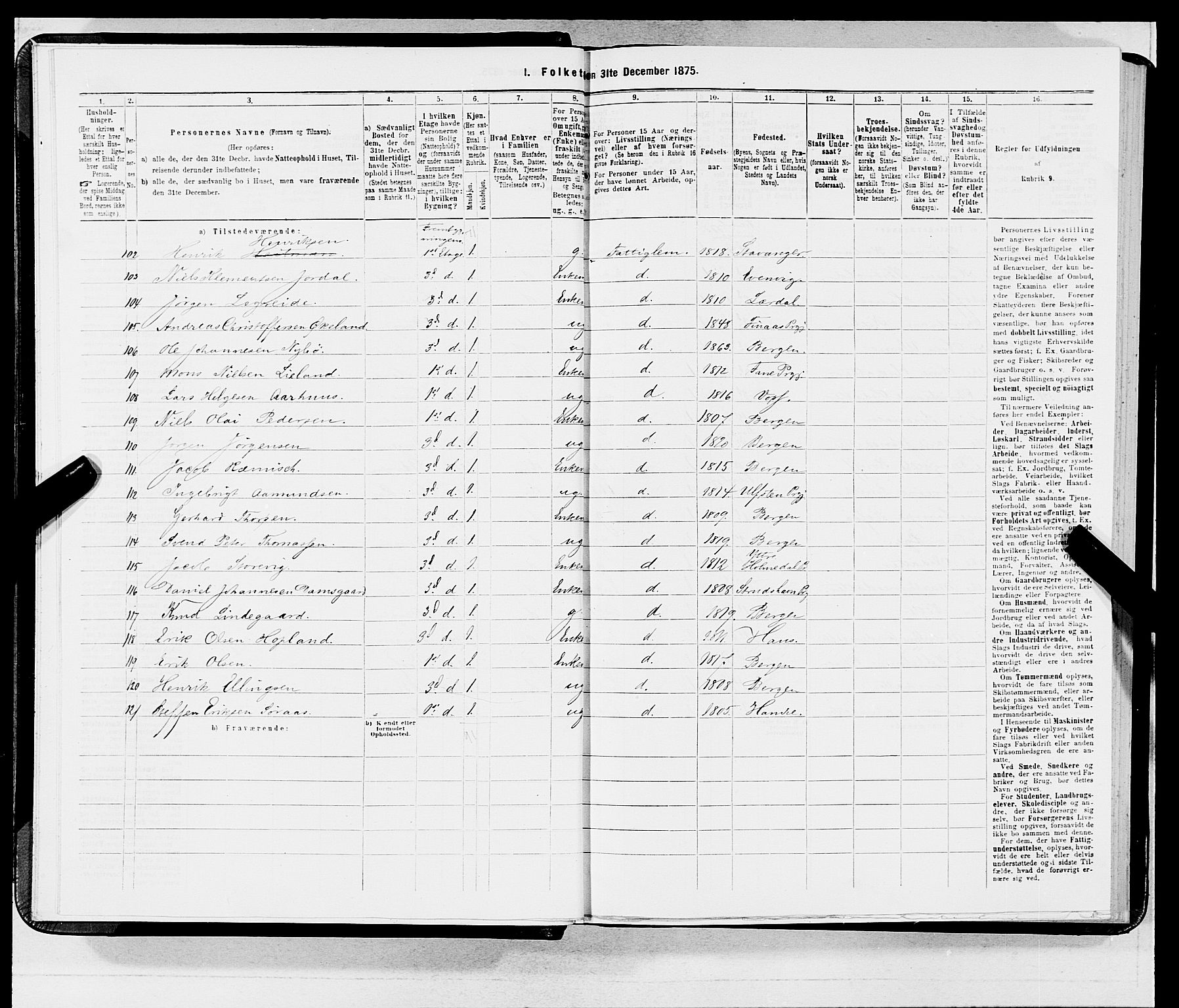 SAB, 1875 census for 1301 Bergen, 1875, p. 3891