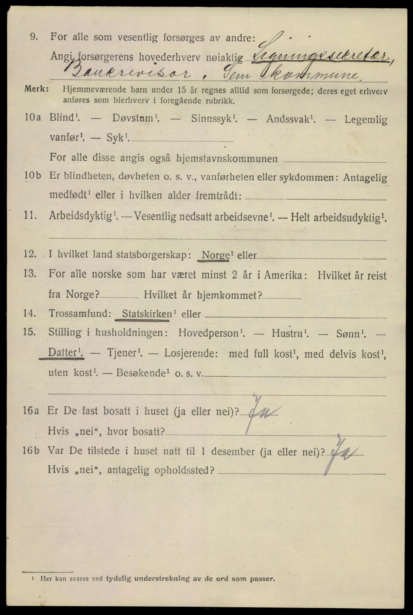 SAKO, 1920 census for Tønsberg, 1920, p. 12010