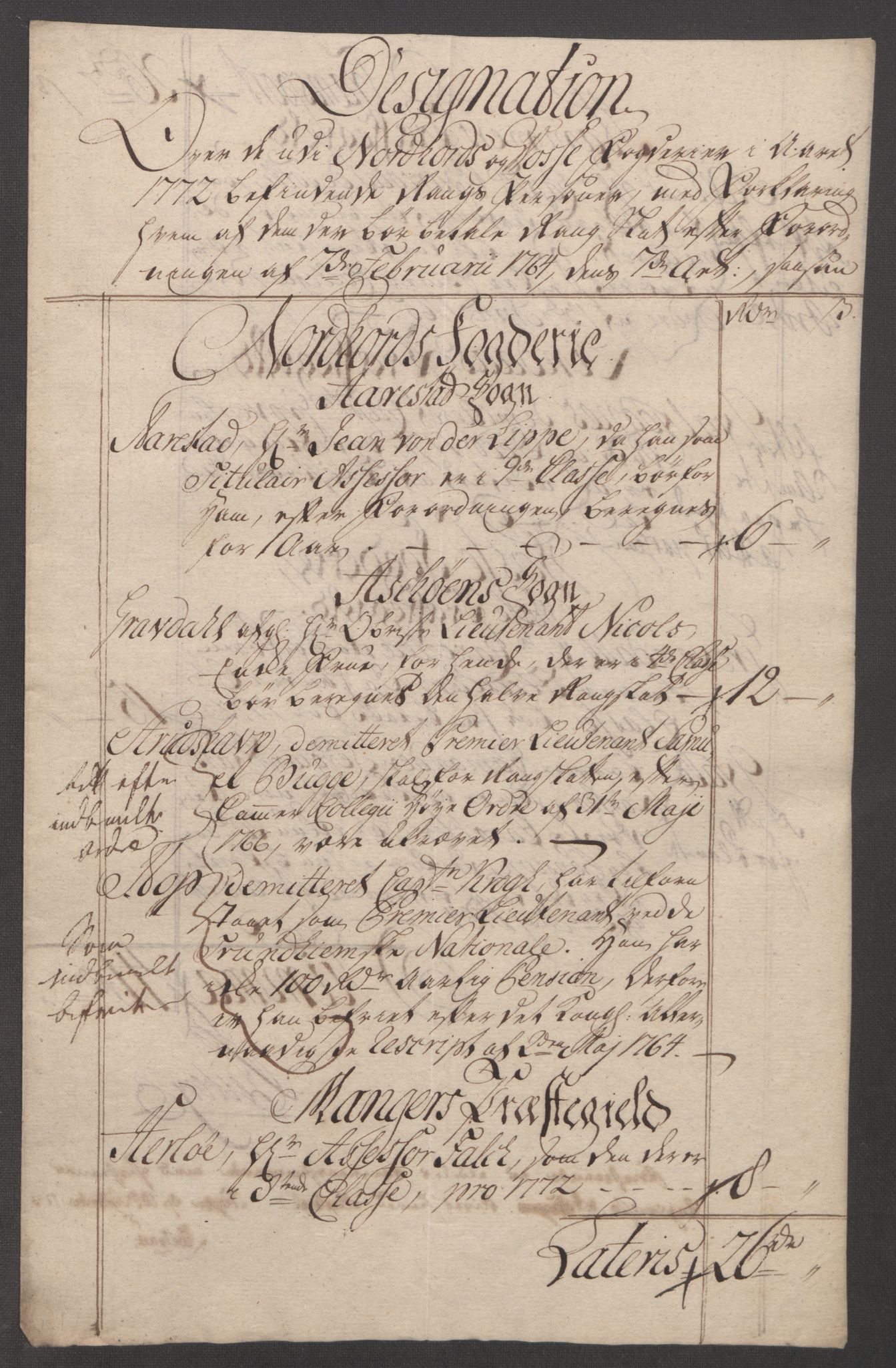 Rentekammeret inntil 1814, Reviderte regnskaper, Fogderegnskap, RA/EA-4092/R51/L3303: Ekstraskatten Nordhordland og Voss, 1762-1772, p. 701