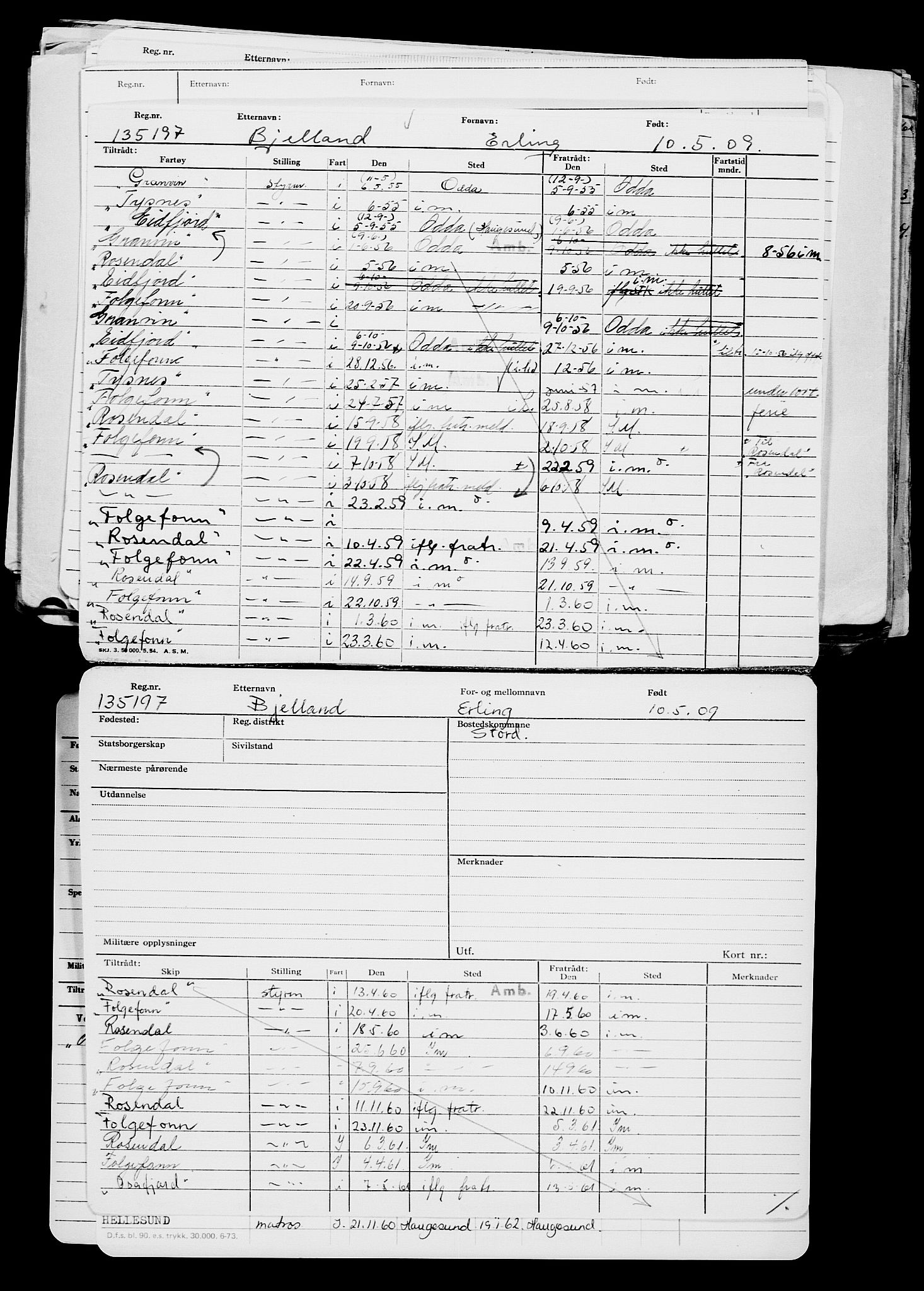 Direktoratet for sjømenn, AV/RA-S-3545/G/Gb/L0083: Hovedkort, 1909, p. 125
