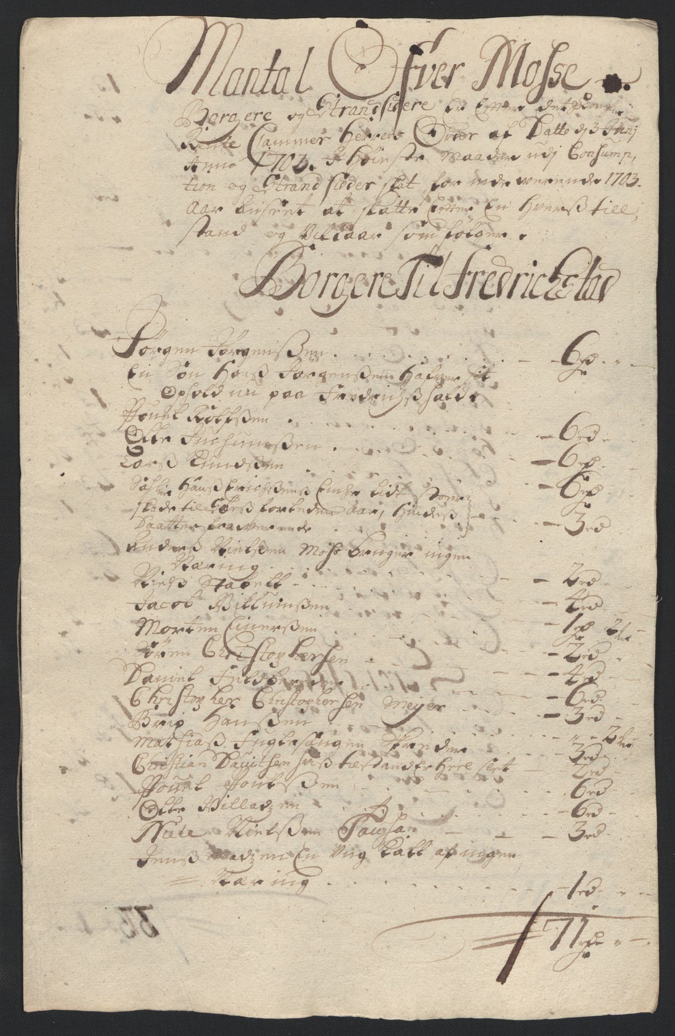 Rentekammeret inntil 1814, Reviderte regnskaper, Fogderegnskap, AV/RA-EA-4092/R04/L0132: Fogderegnskap Moss, Onsøy, Tune, Veme og Åbygge, 1703-1704, p. 93