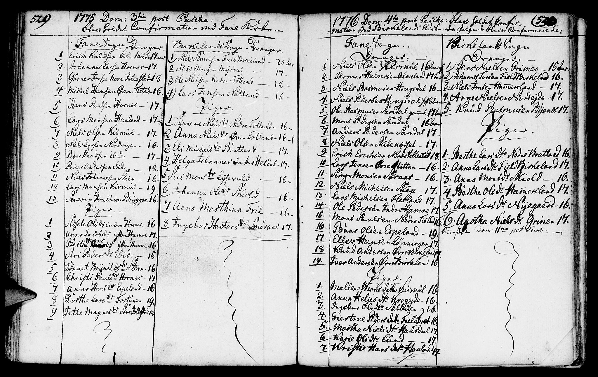 Fana Sokneprestembete, SAB/A-75101/H/Haa/Haaa/L0005: Parish register (official) no. A 5, 1773-1799, p. 529-530