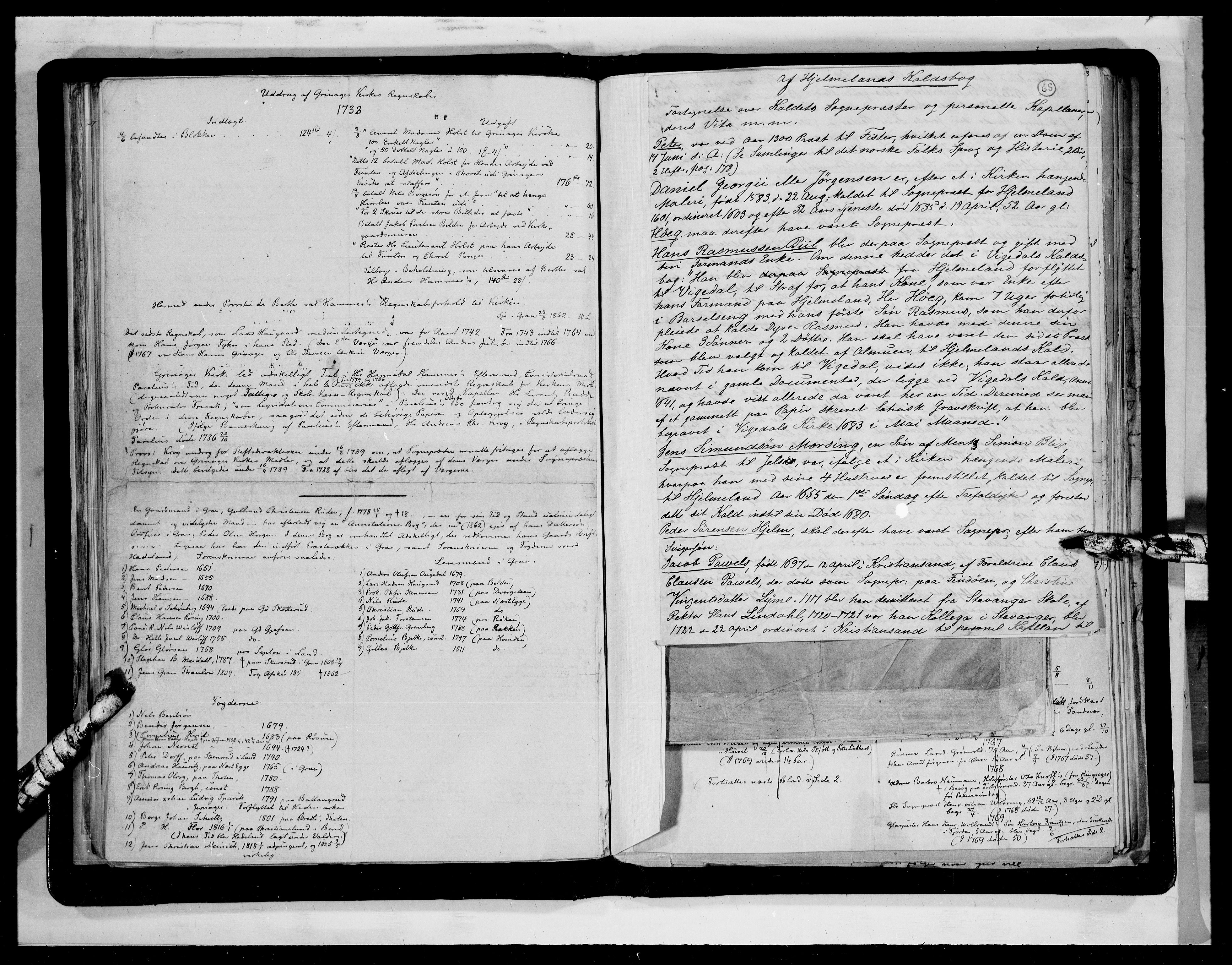 Lassens samlinger, AV/RA-PA-0051/F/Fb/L0074: Utdrag av kirkebøker mv., p. 64b-65a