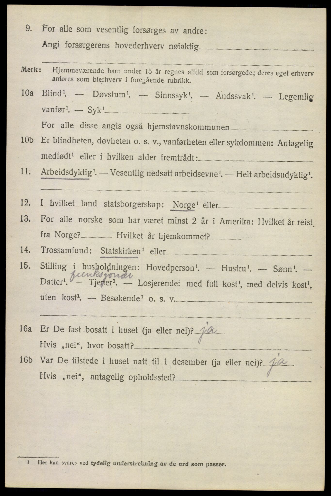 SAO, 1920 census for Våler, 1920, p. 4591