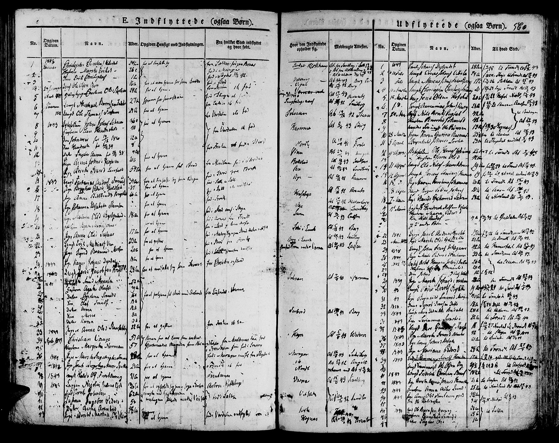 Ministerialprotokoller, klokkerbøker og fødselsregistre - Nord-Trøndelag, SAT/A-1458/709/L0072: Parish register (official) no. 709A12, 1833-1844, p. 560