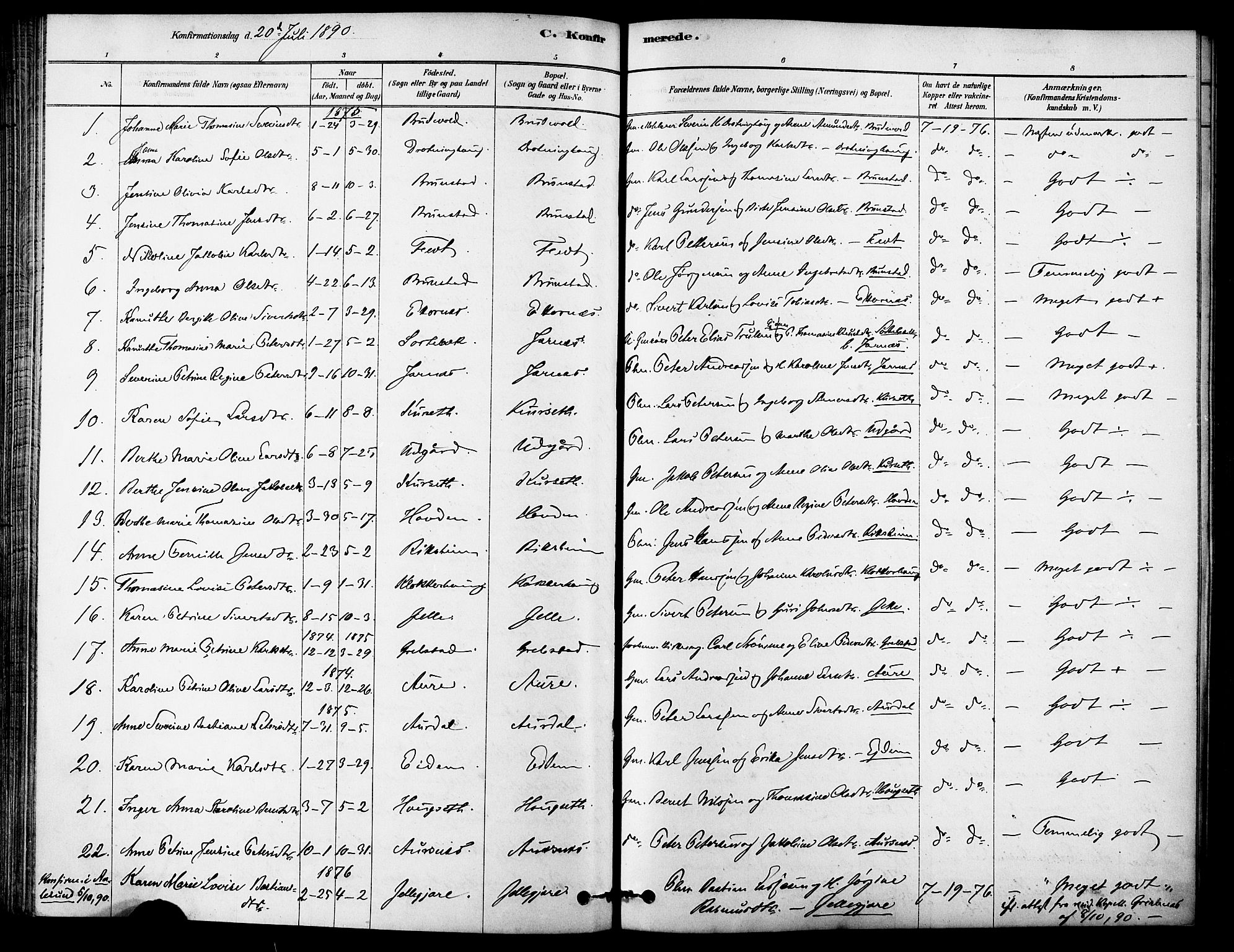 Ministerialprotokoller, klokkerbøker og fødselsregistre - Møre og Romsdal, AV/SAT-A-1454/523/L0334: Parish register (official) no. 523A01, 1878-1891