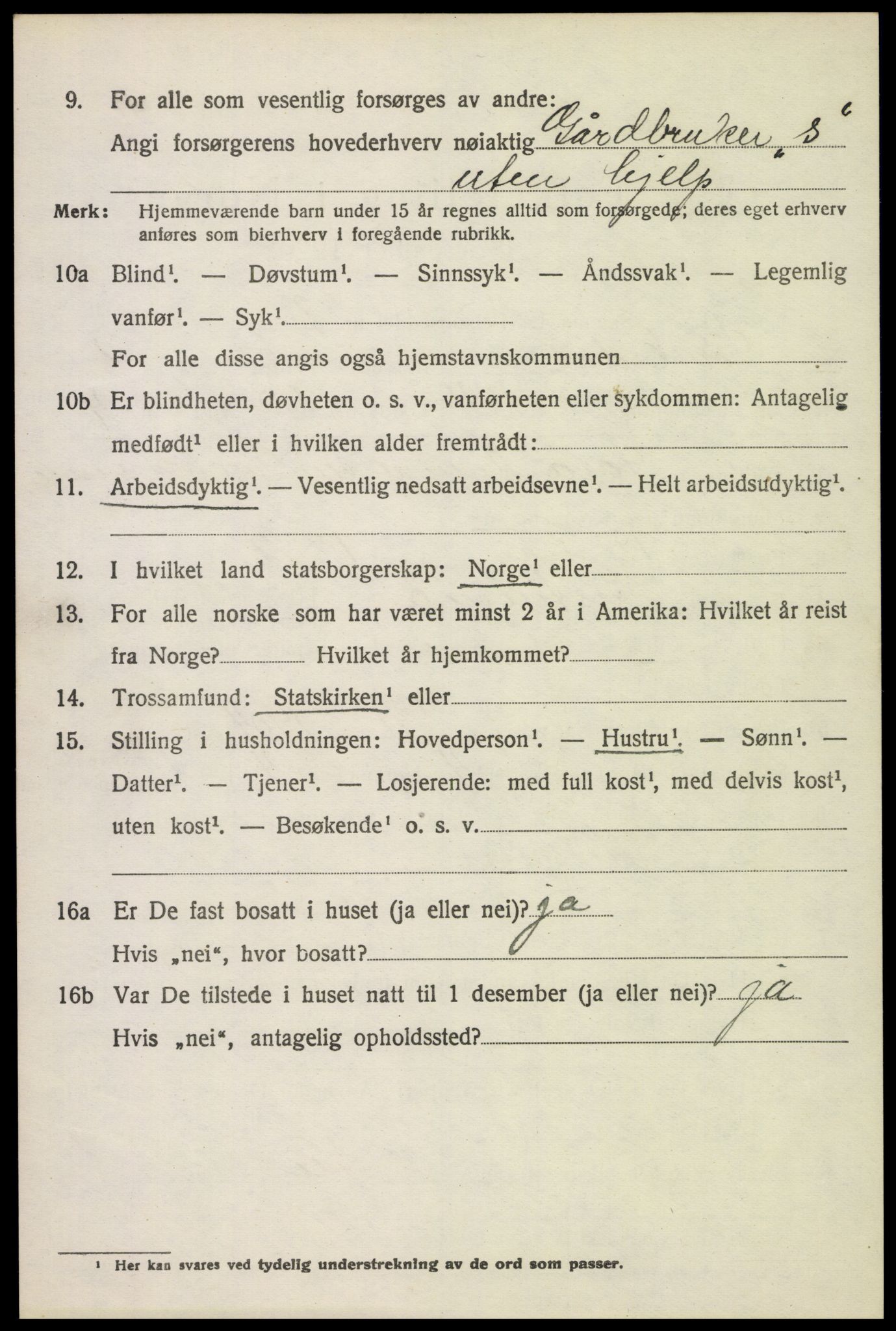 SAH, 1920 census for Sør-Odal, 1920, p. 8640