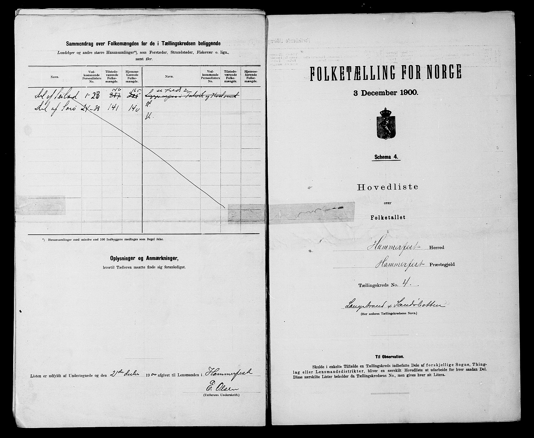 SATØ, 1900 census for Hammerfest, 1900, p. 10