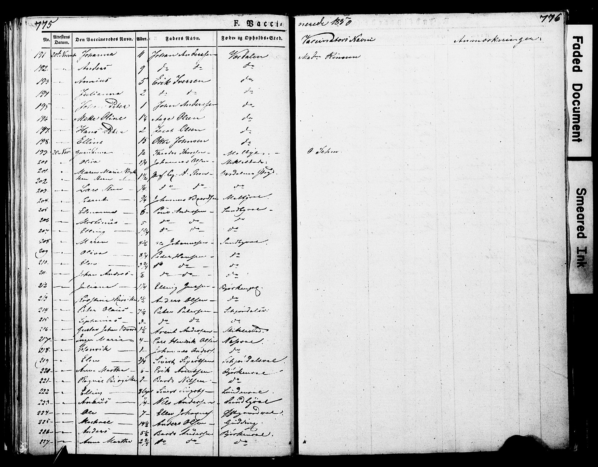 Ministerialprotokoller, klokkerbøker og fødselsregistre - Nord-Trøndelag, AV/SAT-A-1458/723/L0243: Parish register (official) no. 723A12, 1822-1851, p. 775-776