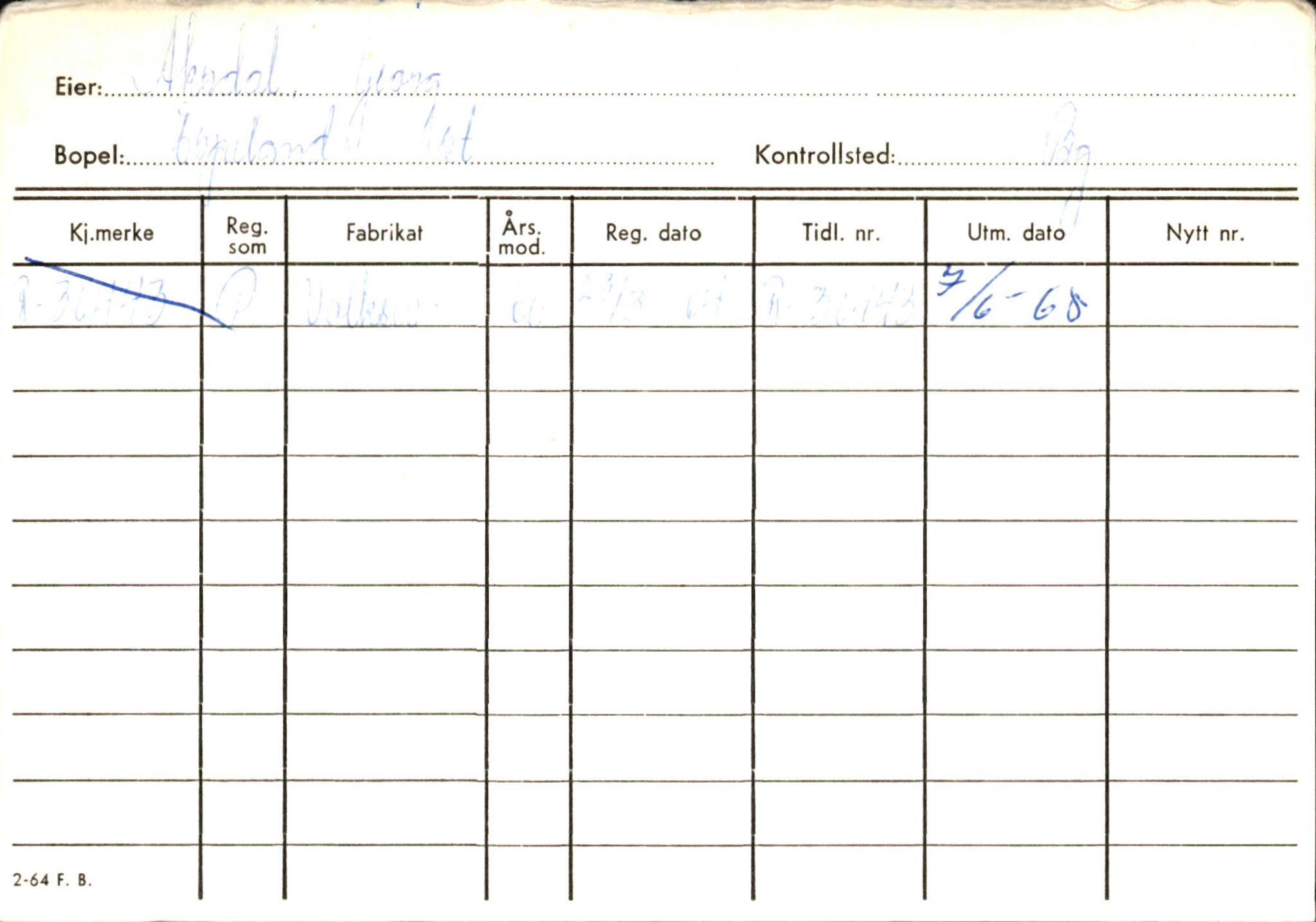 Statens vegvesen, Hordaland vegkontor, AV/SAB-A-5201/2/Ha/L0001: R-eierkort A, 1920-1971, p. 200