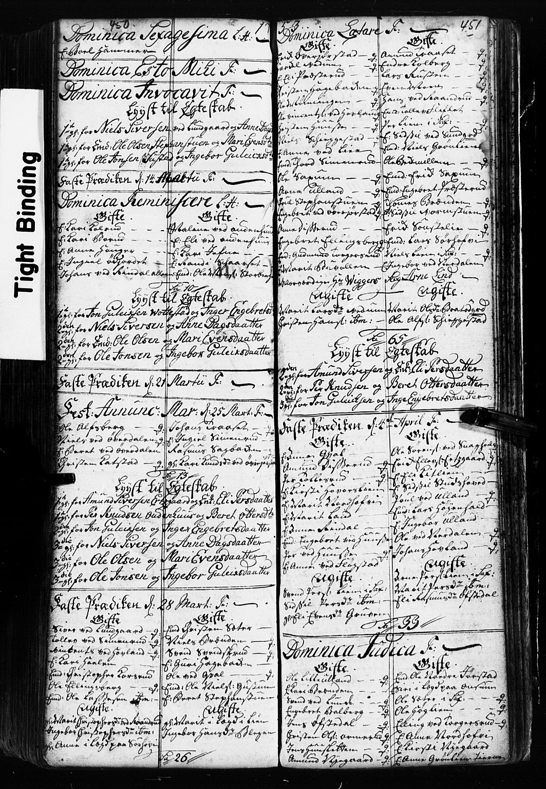 Fåberg prestekontor, SAH/PREST-086/H/Ha/Hab/L0002: Parish register (copy) no. 2, 1741-1756, p. 450-451