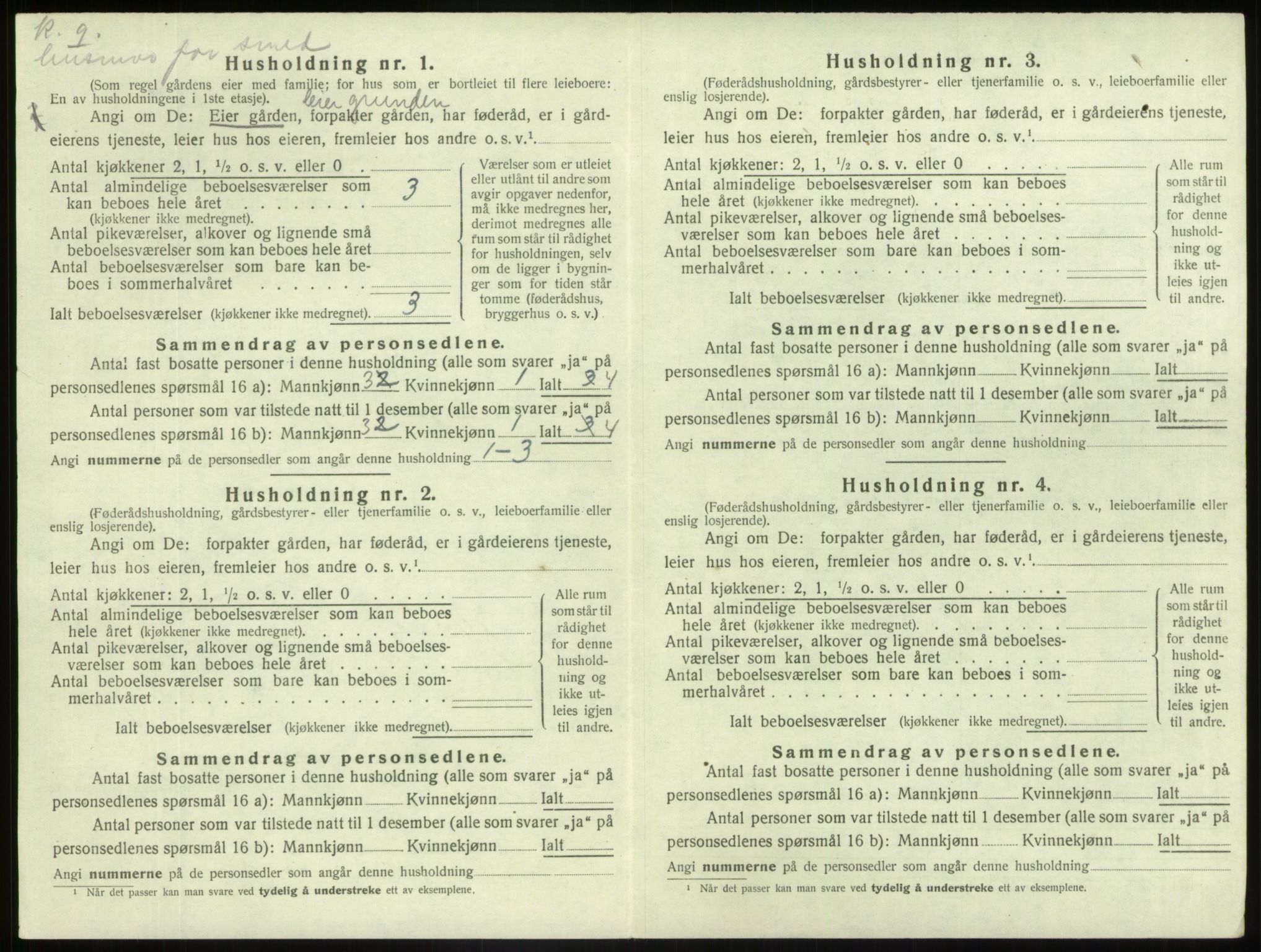 SAB, 1920 census for Askvoll, 1920, p. 322