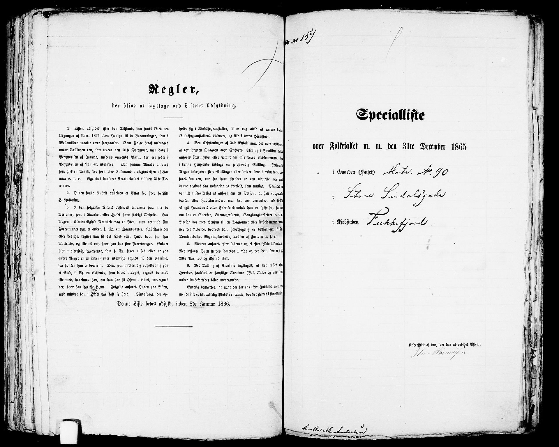 RA, 1865 census for Flekkefjord/Flekkefjord, 1865, p. 324