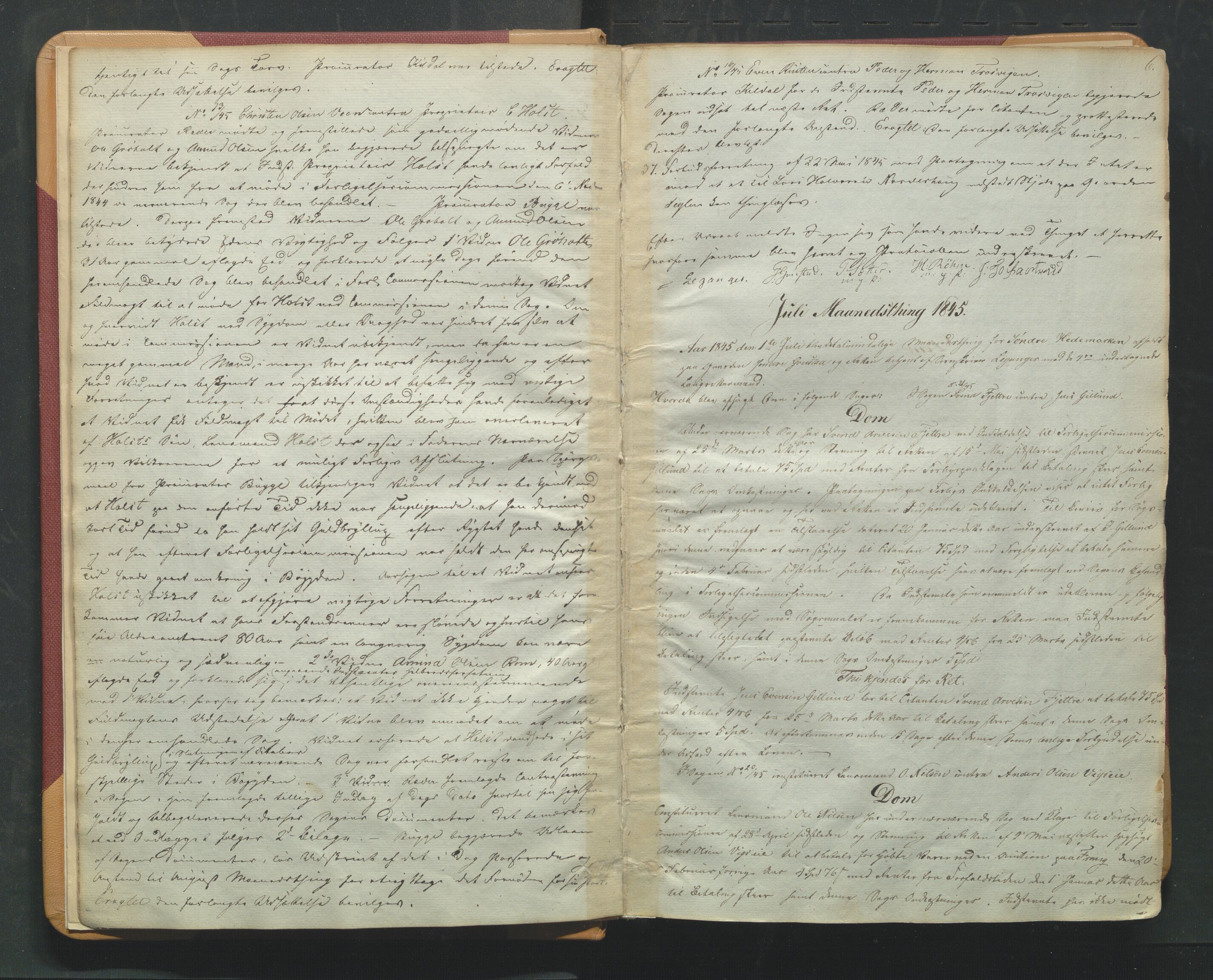 Sør-Hedmark sorenskriveri, AV/SAH-TING-014/G/Gb/Gba/L0006A: Tingbok, 1845-1853, p. 5b-6a