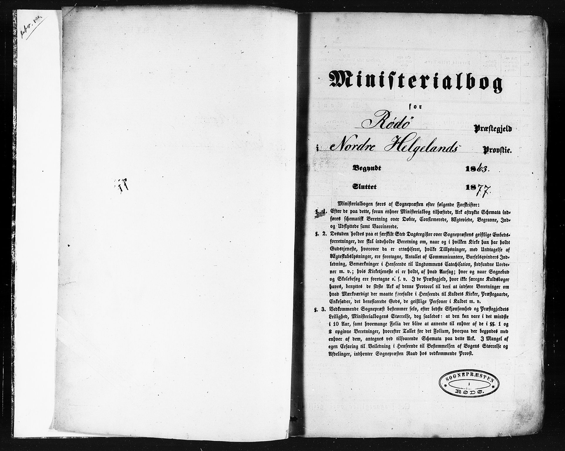 Ministerialprotokoller, klokkerbøker og fødselsregistre - Nordland, SAT/A-1459/841/L0607: Parish register (official) no. 841A11 /2, 1863-1877