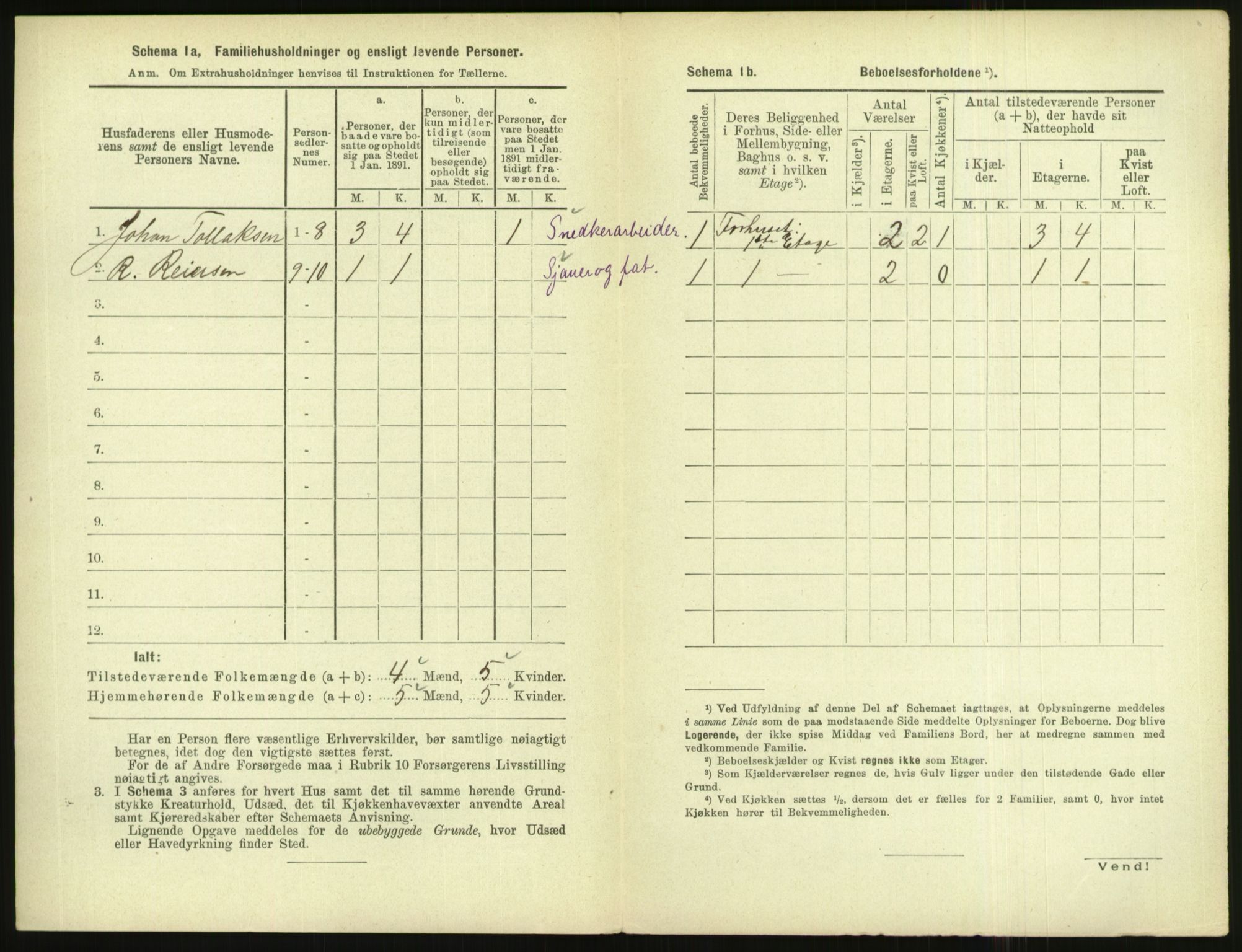 RA, 1891 census for 1004 Flekkefjord, 1891, p. 257