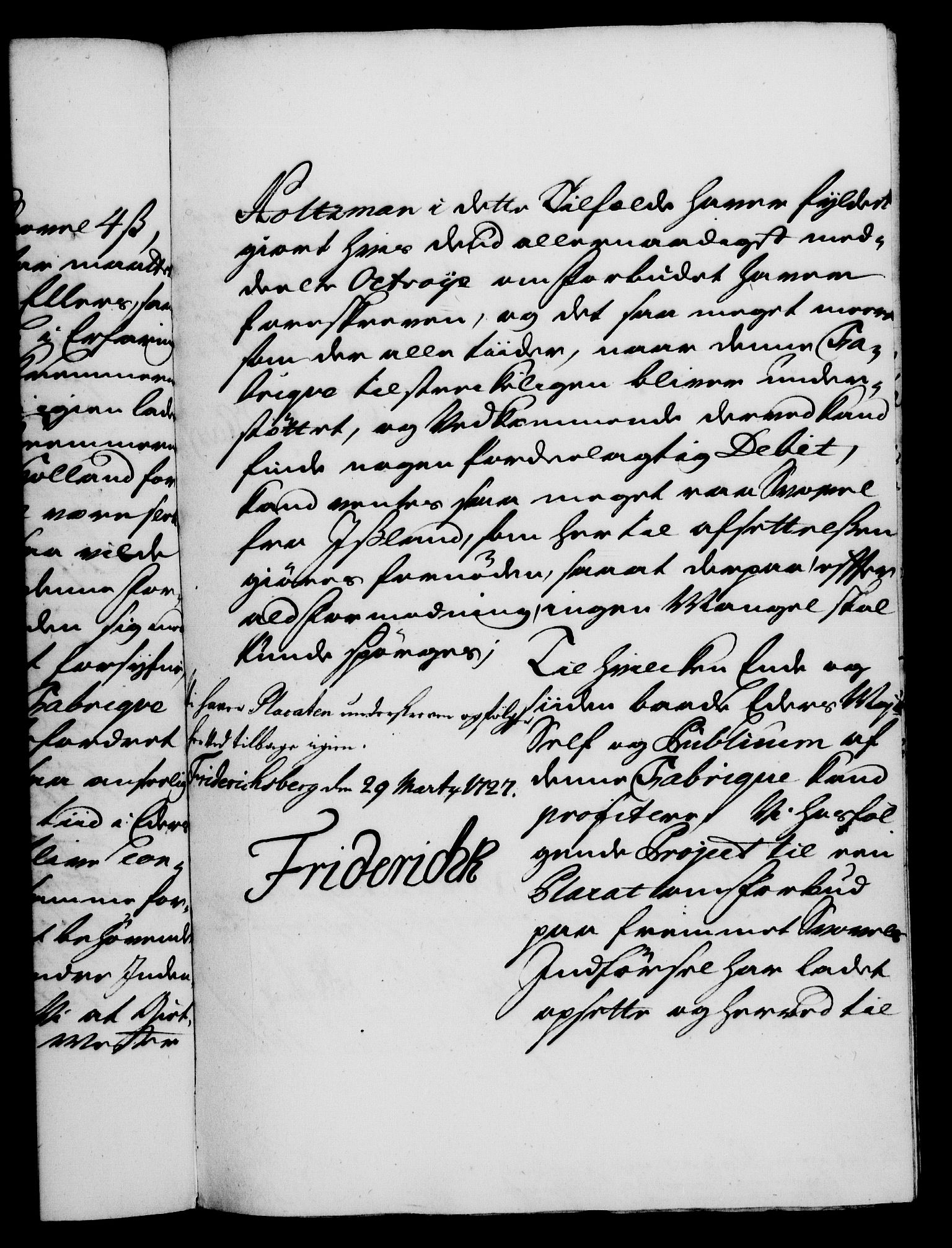 Rentekammeret, Kammerkanselliet, RA/EA-3111/G/Gf/Gfa/L0010: Norsk relasjons- og resolusjonsprotokoll (merket RK 52.10), 1727, p. 308