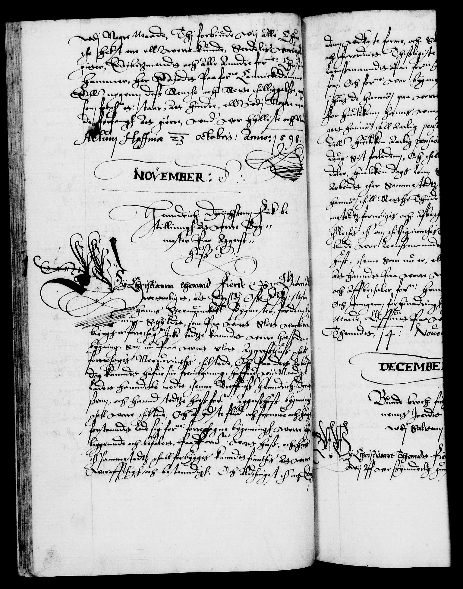 Danske Kanselli 1572-1799, AV/RA-EA-3023/F/Fc/Fca/Fcaa/L0003: Norske registre (mikrofilm), 1596-1616, p. 99b