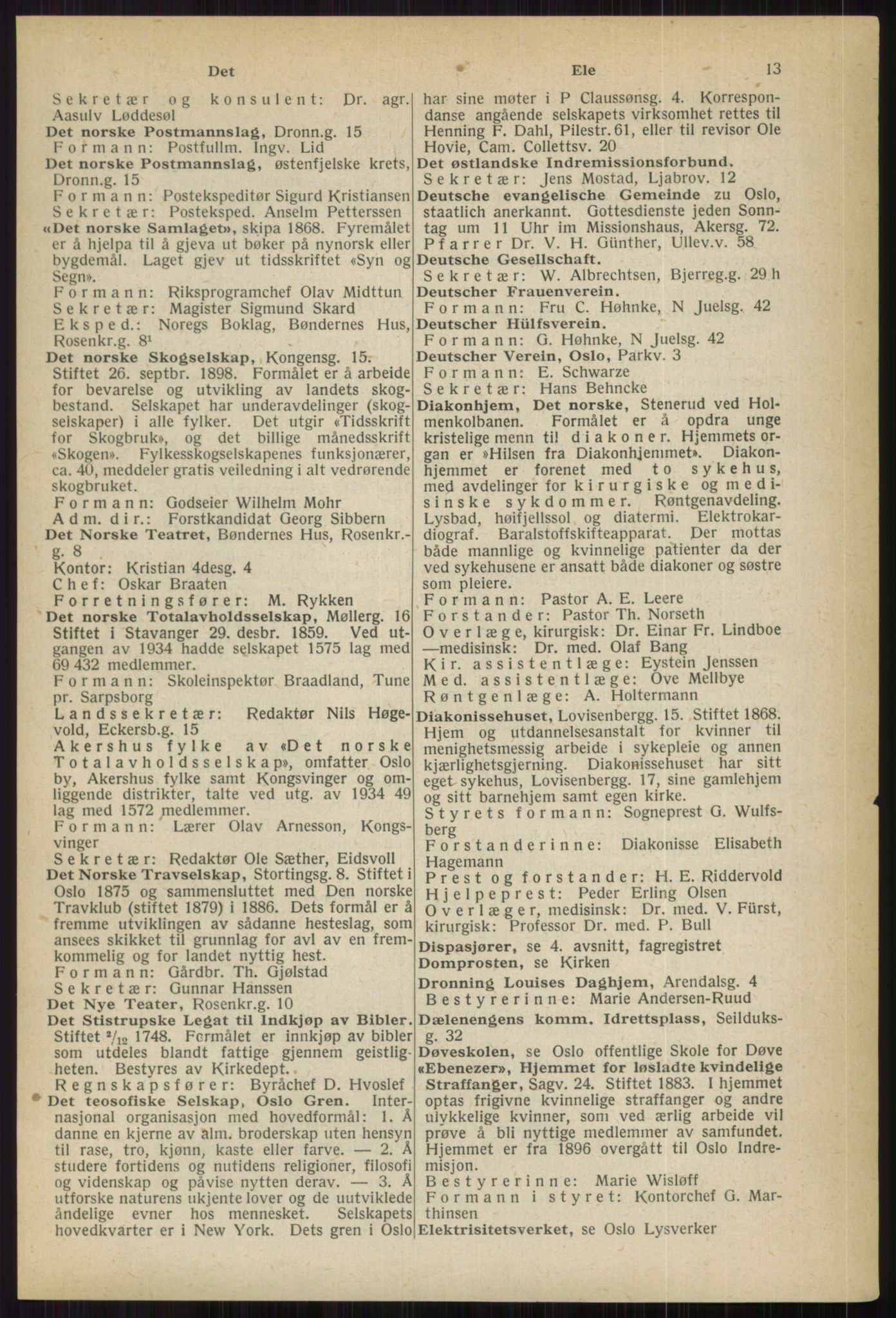 Kristiania/Oslo adressebok, PUBL/-, 1936, p. 13