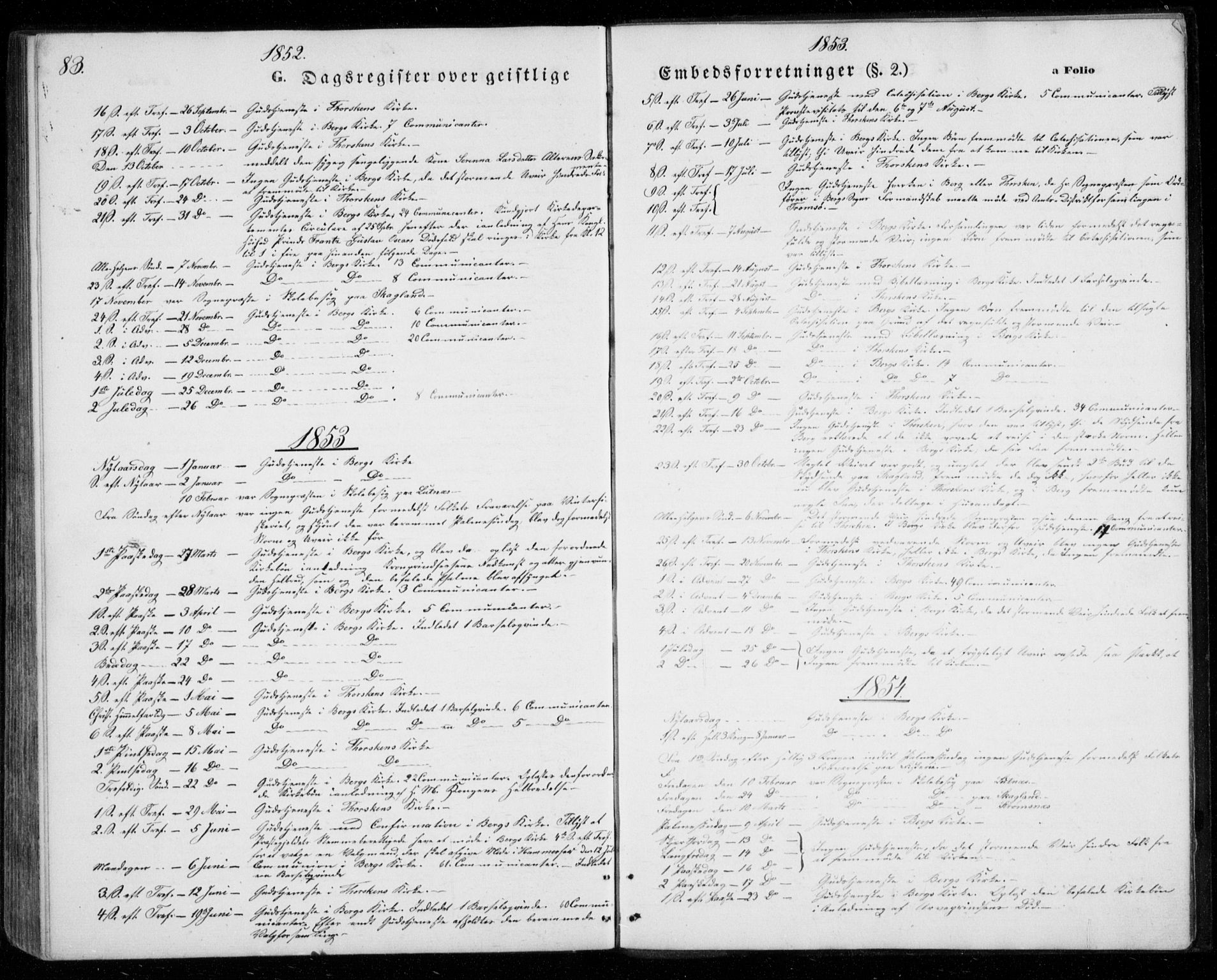 Berg sokneprestkontor, AV/SATØ-S-1318/G/Ga/Gab/L0002klokker: Parish register (copy) no. 2, 1851-1874, p. 83