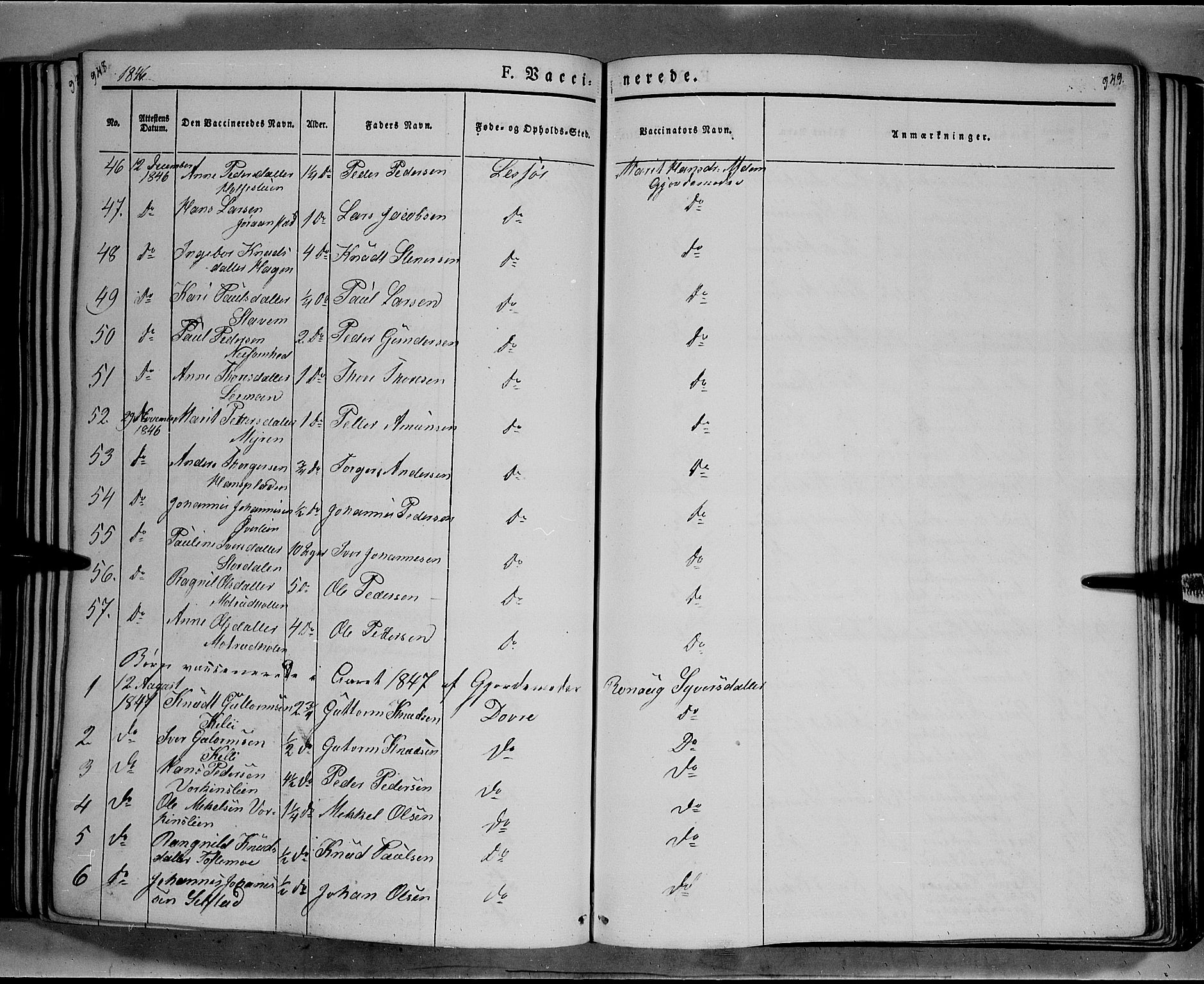 Lesja prestekontor, SAH/PREST-068/H/Ha/Haa/L0006: Parish register (official) no. 6B, 1843-1854, p. 948-949
