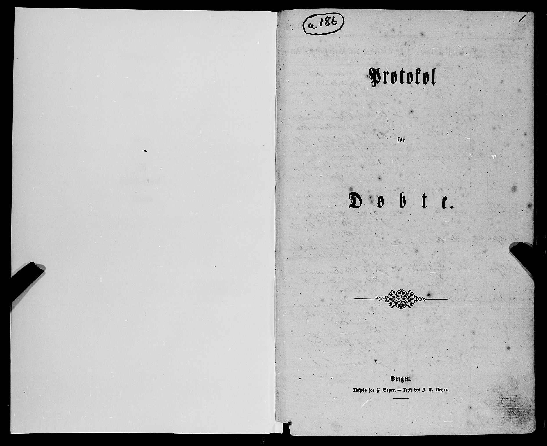 Fjell sokneprestembete, SAB/A-75301/H/Haa: Parish register (official) no. A 3, 1864-1877, p. 1