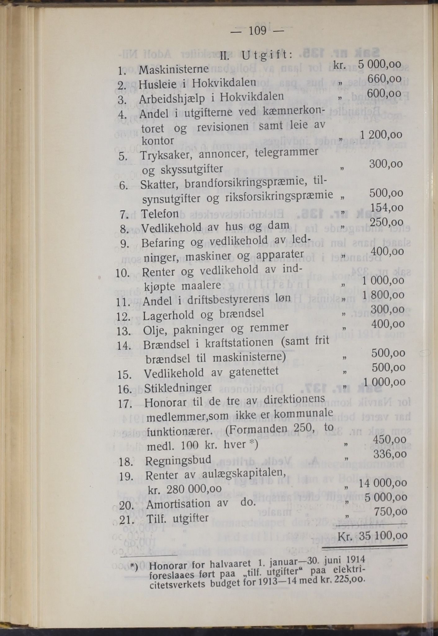 Narvik kommune. Formannskap , AIN/K-18050.150/A/Ab/L0004: Møtebok, 1914