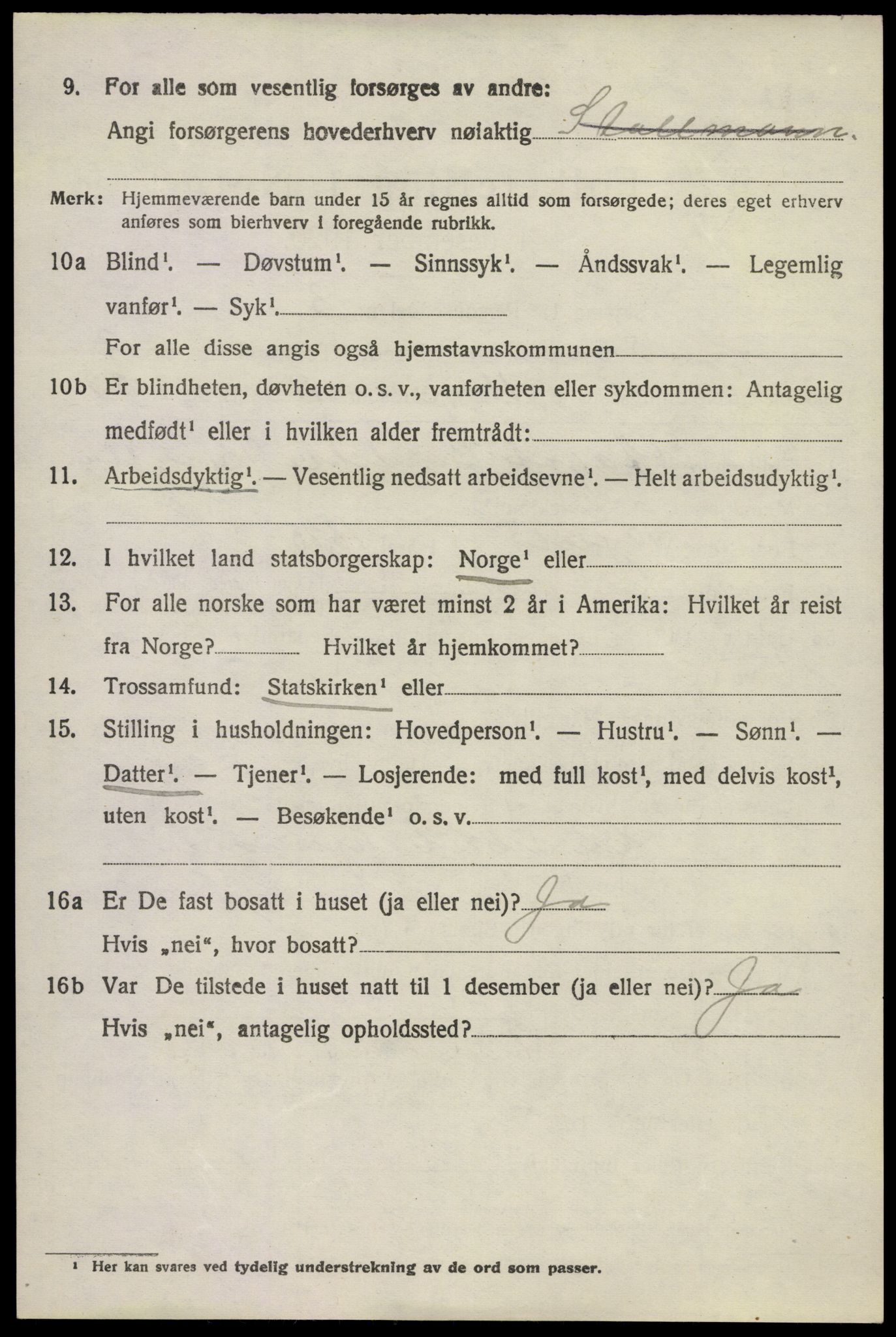 SAKO, 1920 census for Hedrum, 1920, p. 2536
