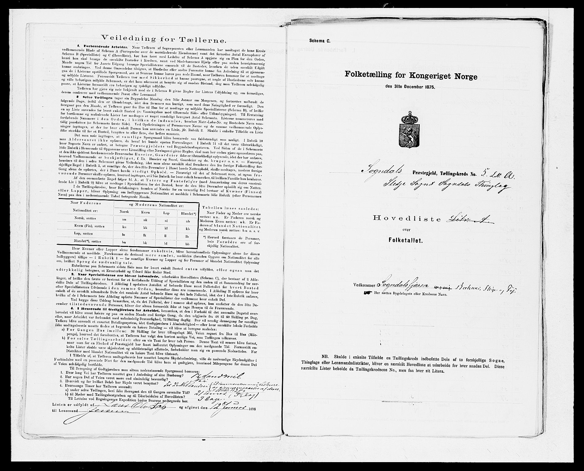 SAB, 1875 census for 1420P Sogndal, 1875, p. 12