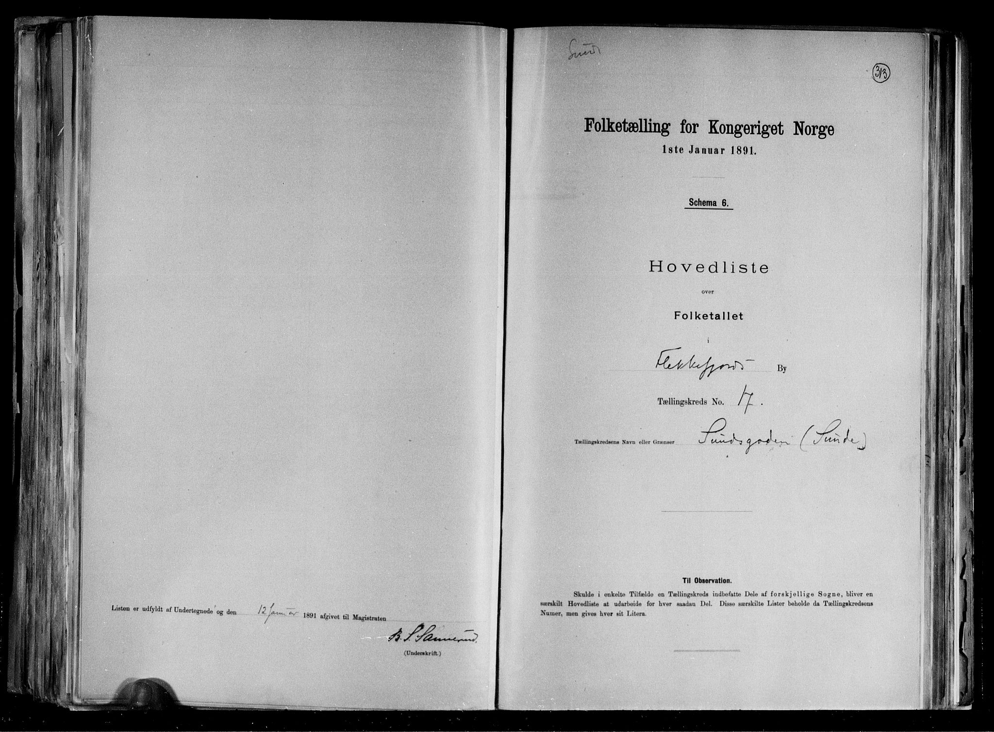 RA, 1891 census for 1004 Flekkefjord, 1891, p. 33