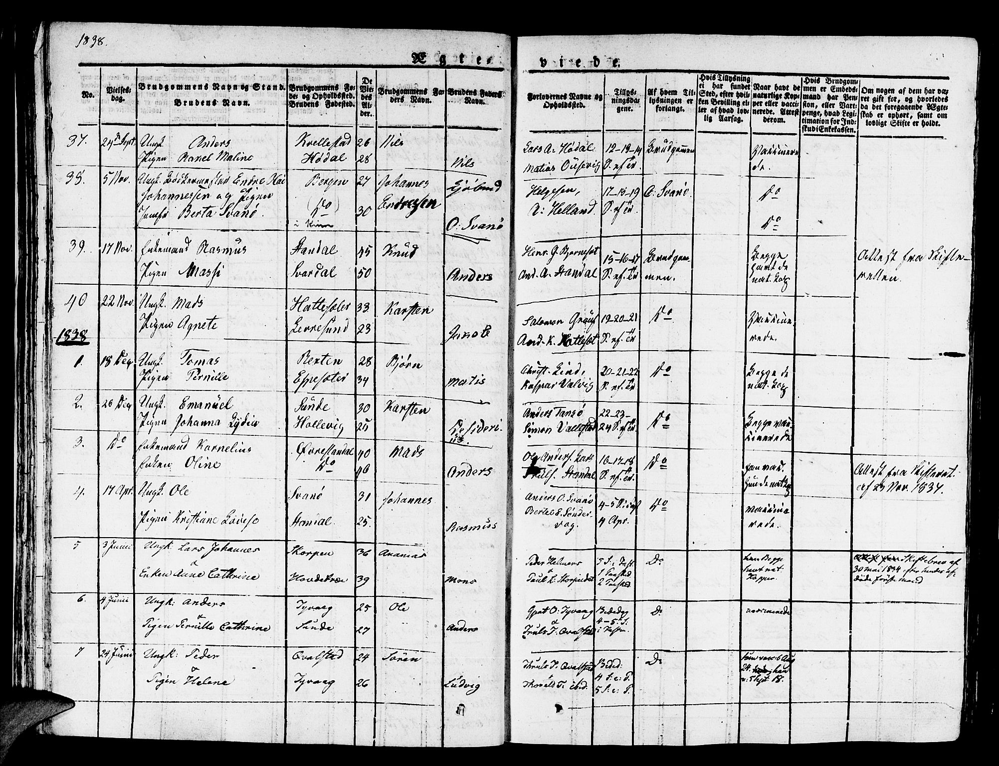 Kinn sokneprestembete, SAB/A-80801/H/Haa/Haaa/L0004/0002: Parish register (official) no. A 4II, 1822-1840, p. 56