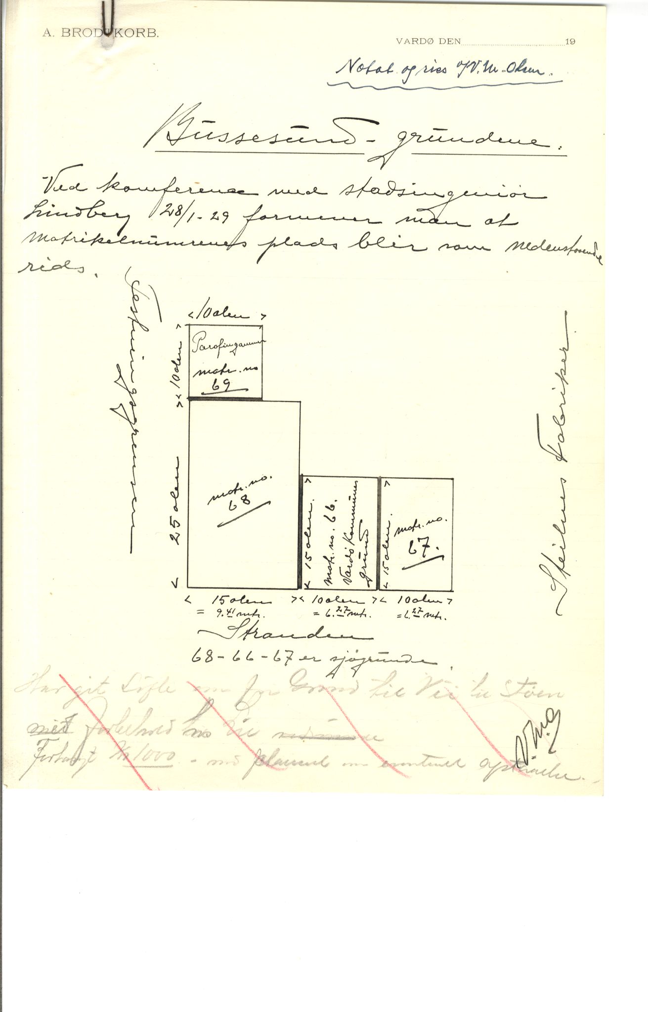 Brodtkorb handel A/S, VAMU/A-0001/Q/Qb/L0001: Skjøter og grunnbrev i Vardø by, 1822-1943, p. 296