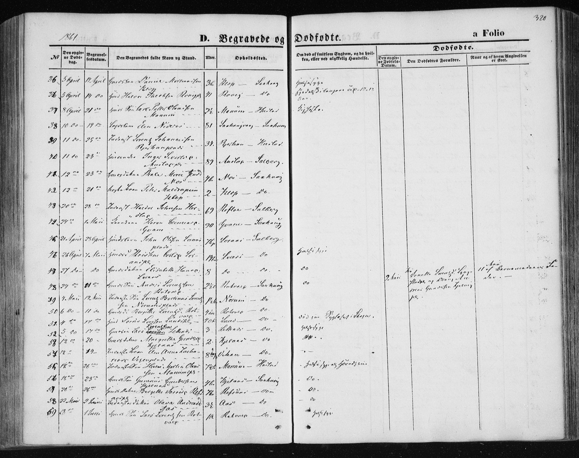 Ministerialprotokoller, klokkerbøker og fødselsregistre - Nord-Trøndelag, AV/SAT-A-1458/730/L0283: Parish register (official) no. 730A08, 1855-1865, p. 320