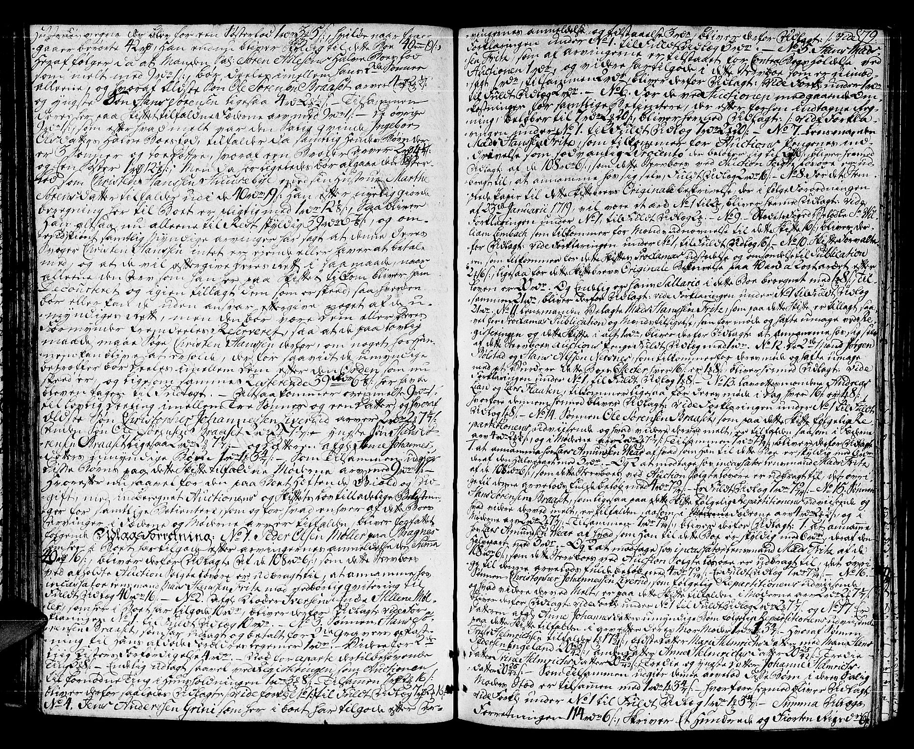 Lier, Røyken og Hurum sorenskriveri, AV/SAKO-A-89/H/Hc/L0006: Skifteprotokoll, 1773-1789, p. 78b-79a