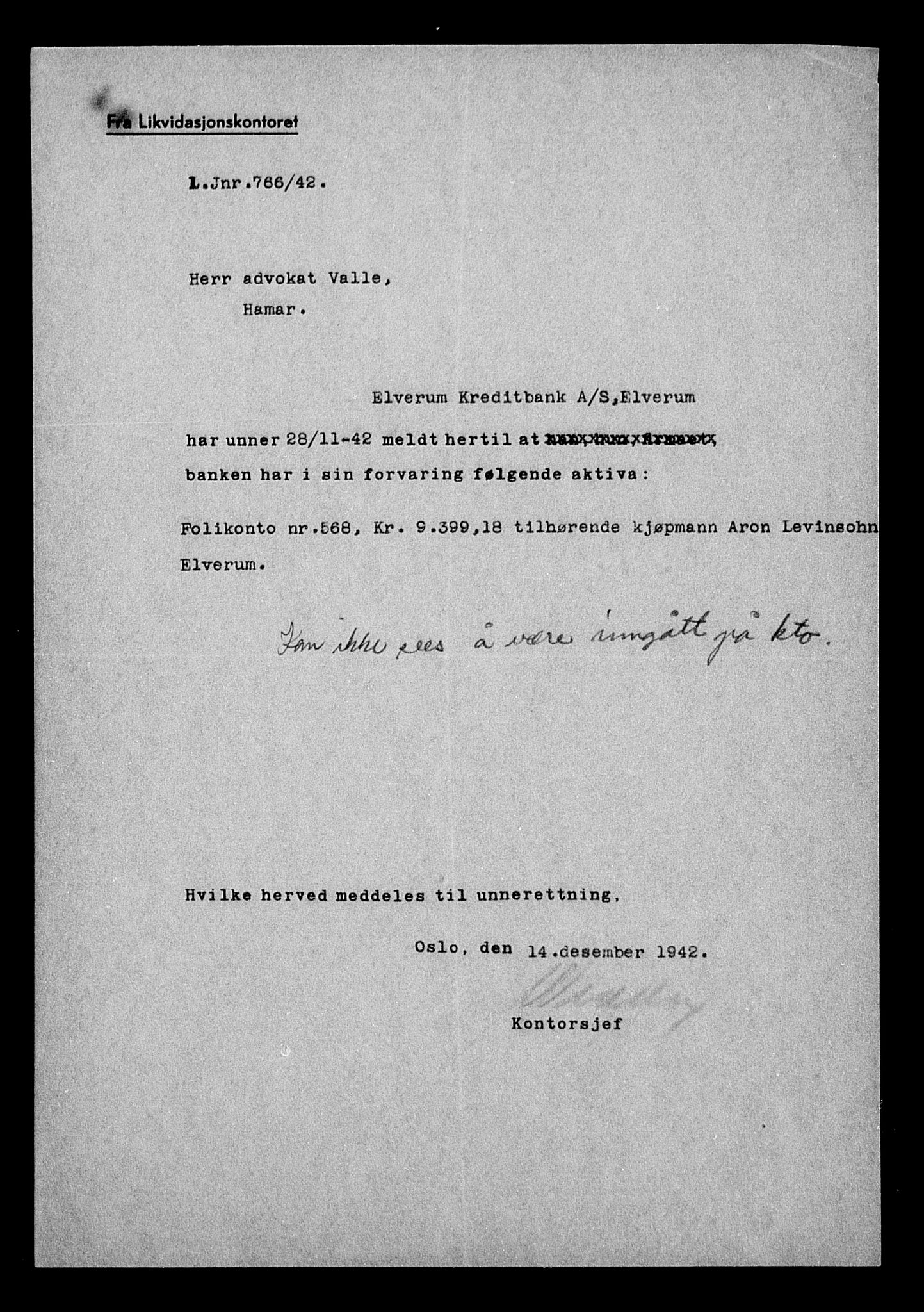 Justisdepartementet, Tilbakeføringskontoret for inndratte formuer, AV/RA-S-1564/H/Hc/Hcd/L1003: --, 1945-1947, p. 15