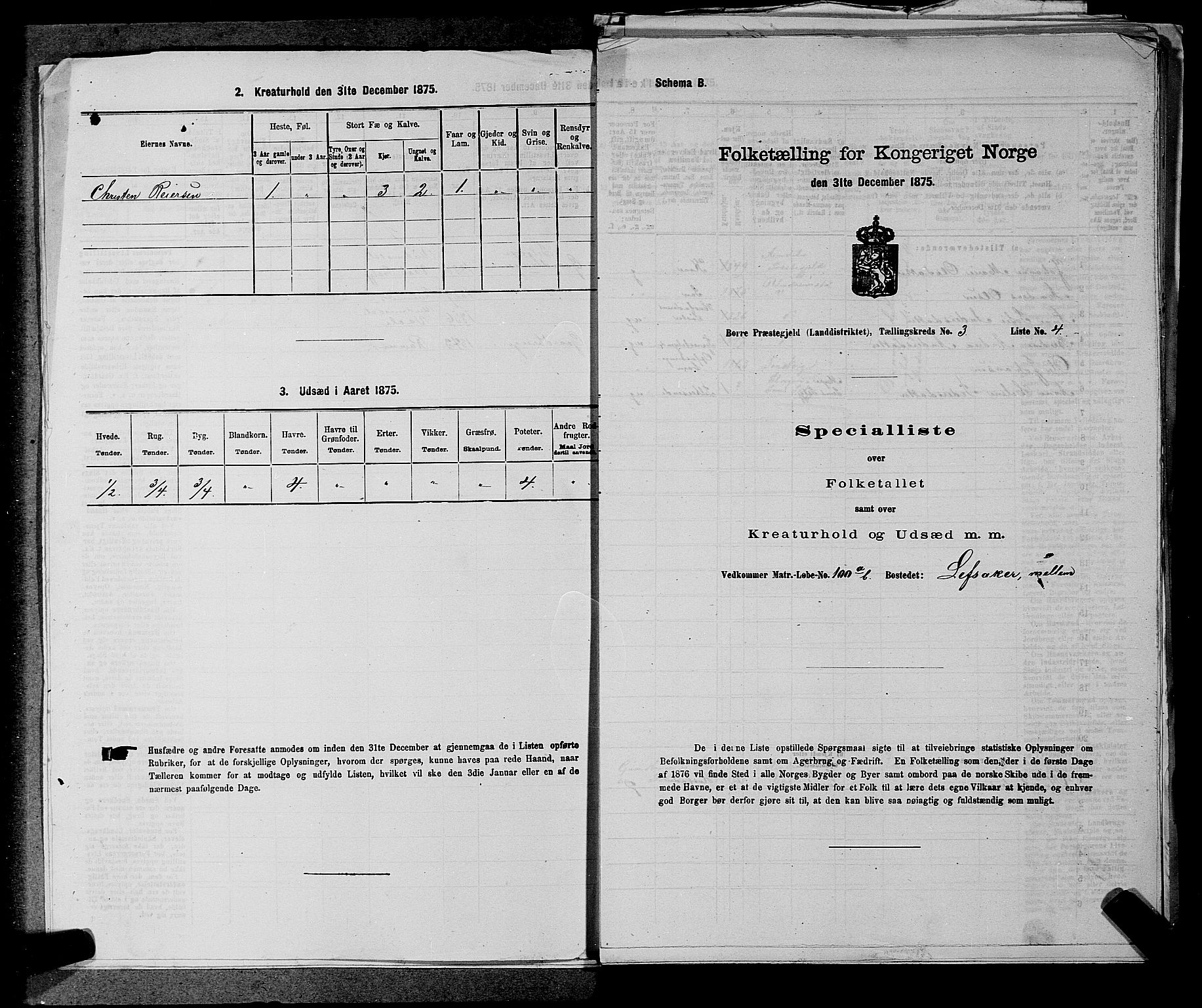 SAKO, 1875 census for 0716P Våle, 1875, p. 365