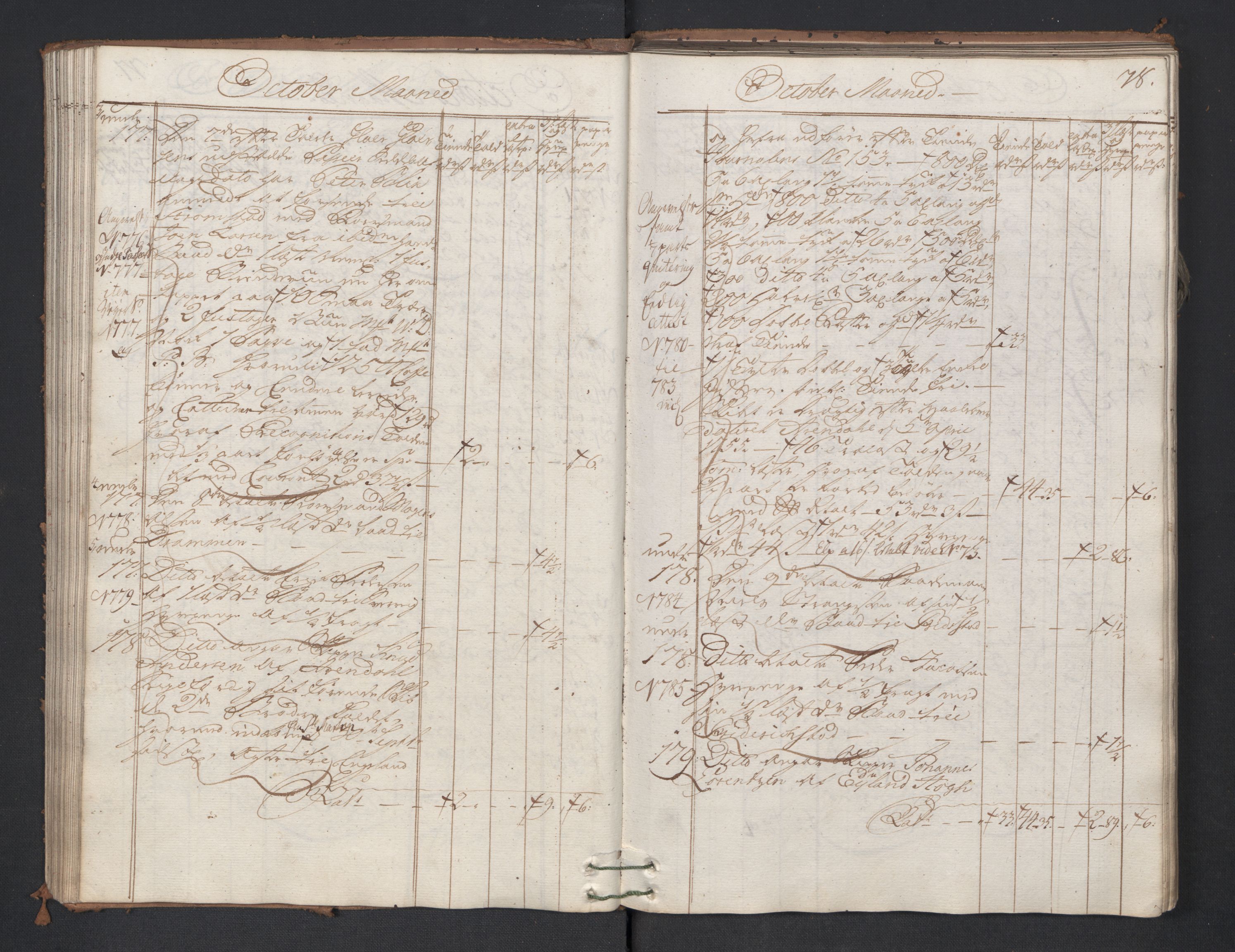 Generaltollkammeret, tollregnskaper, AV/RA-EA-5490/R01/L0047/0001: Tollregnskaper Fredrikshald / Utgående hovedtollbok, 1762, p. 77b-78a