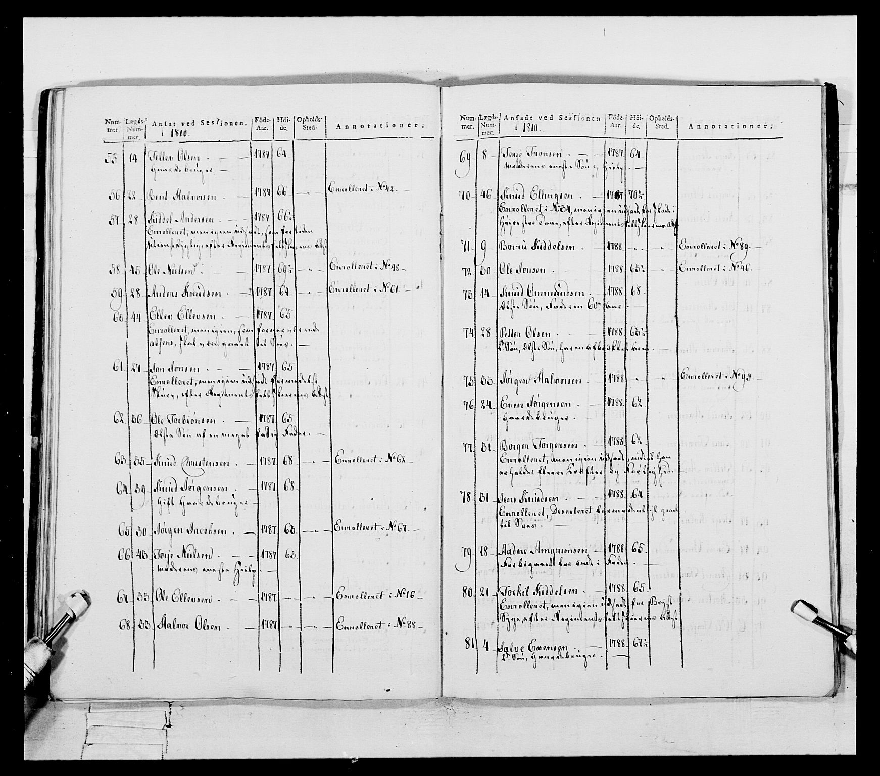 Generalitets- og kommissariatskollegiet, Det kongelige norske kommissariatskollegium, AV/RA-EA-5420/E/Eh/L0112: Vesterlenske nasjonale infanteriregiment, 1812, p. 504