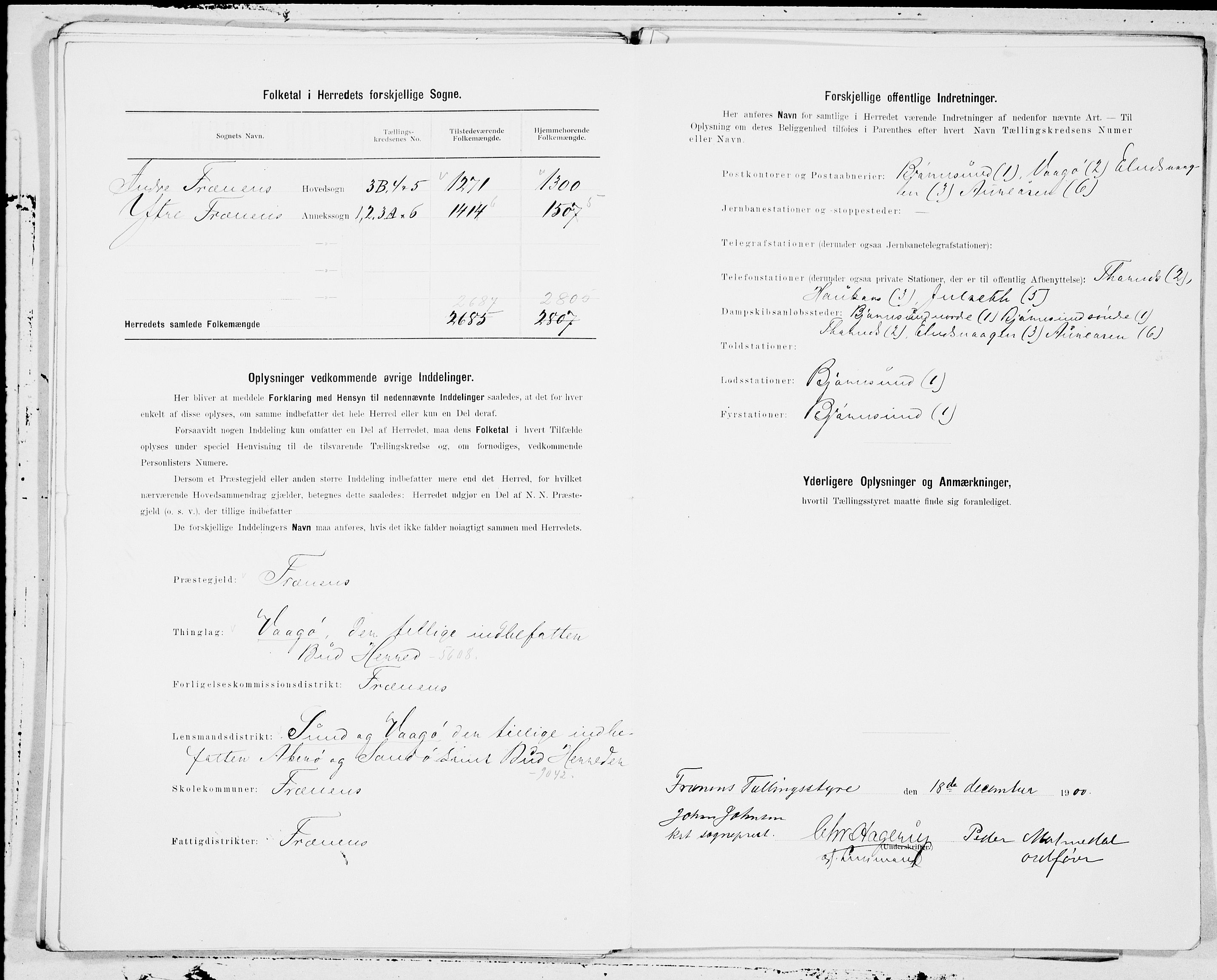 SAT, 1900 census for Fræna, 1900, p. 17