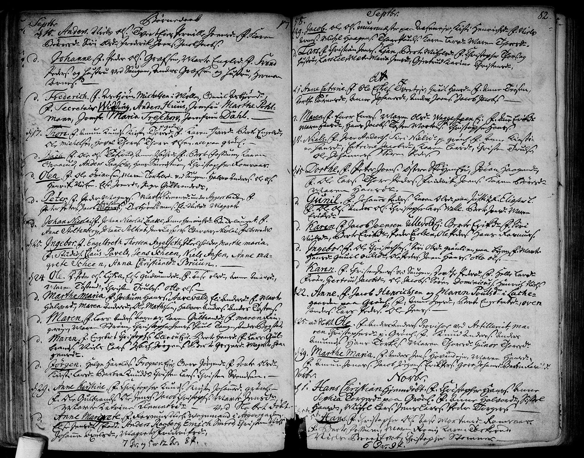 Aker prestekontor kirkebøker, SAO/A-10861/F/L0008: Parish register (official) no. 8, 1749-1765, p. 82